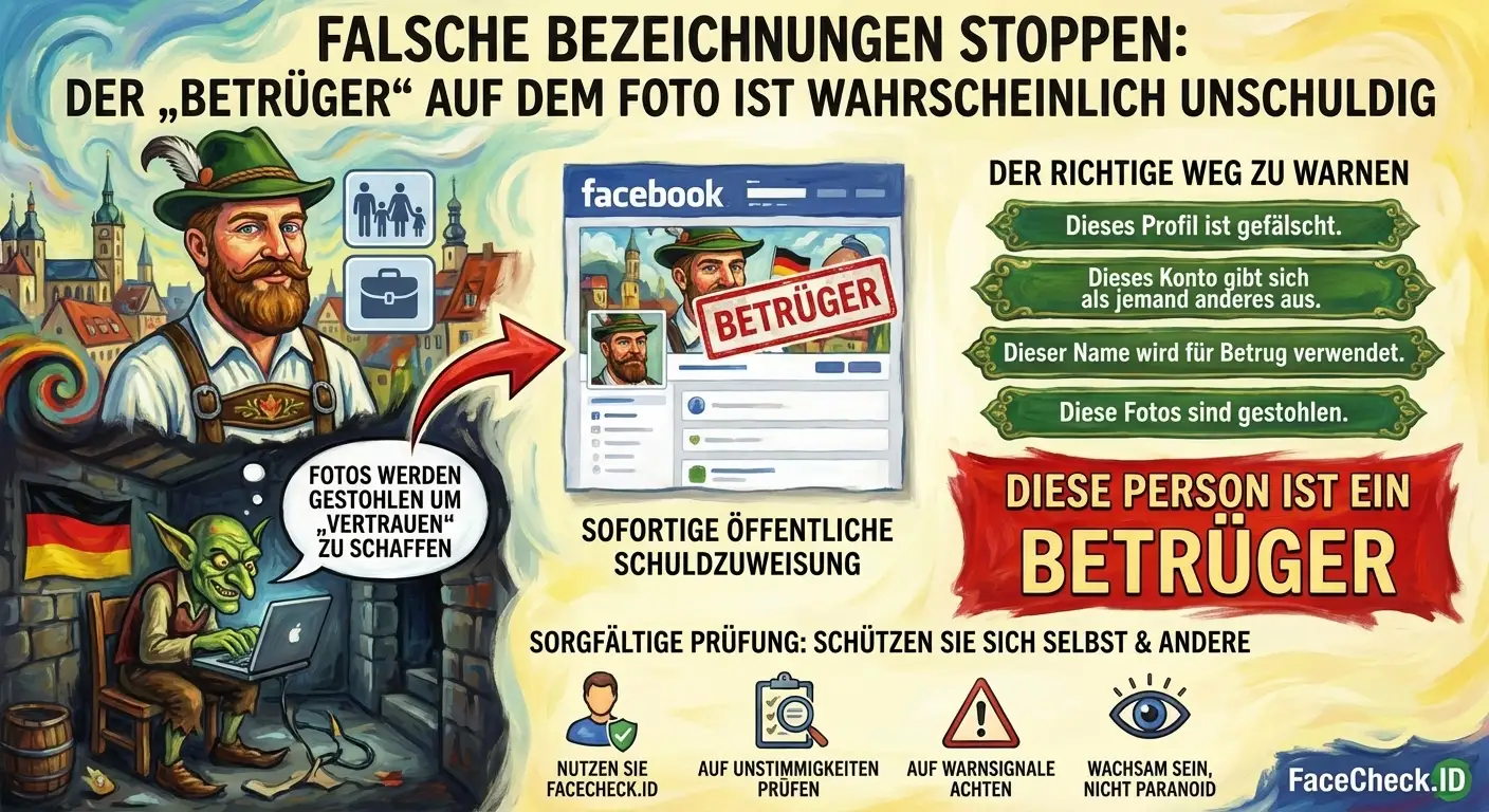 Person doing a reverse image search to verify a suspicious social media profile photo