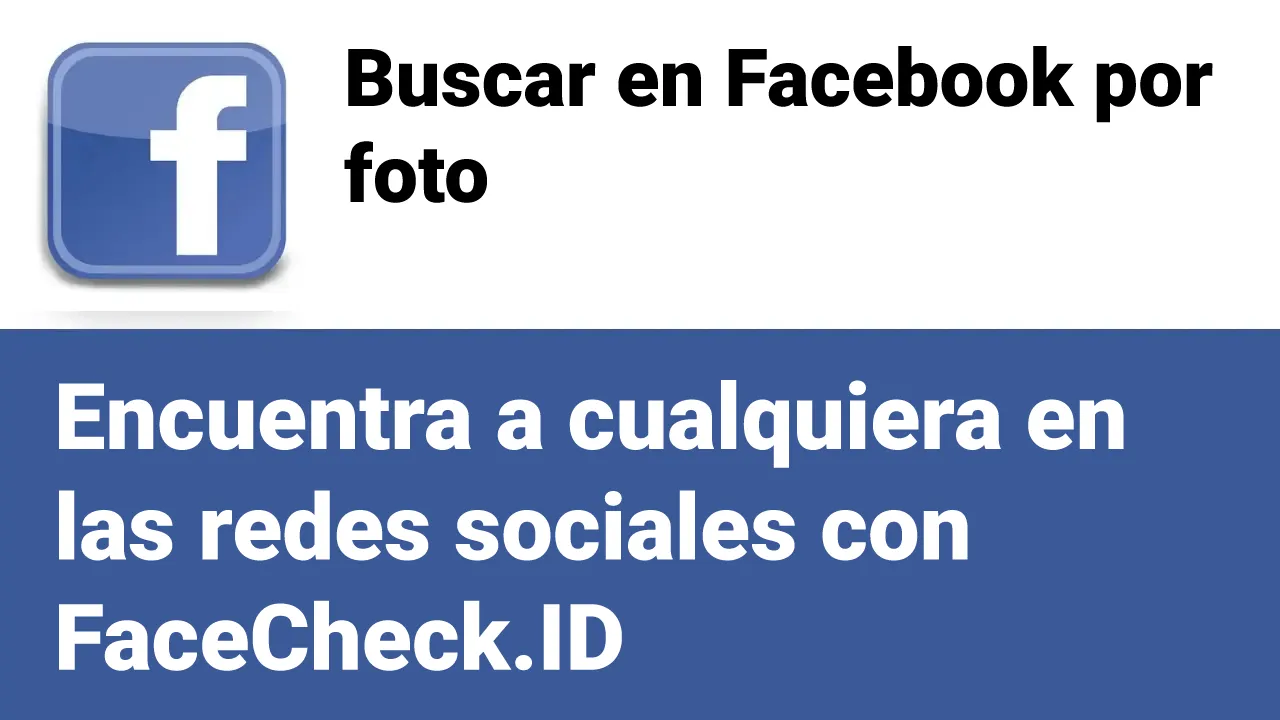 Buscar en Facebook por foto