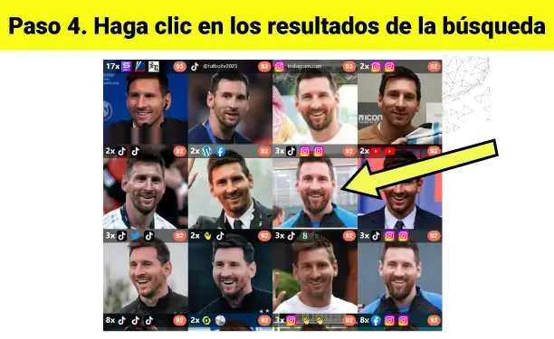 Haz clic en los perfiles de Instagram