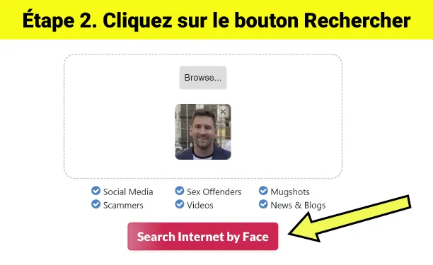 Appuyez sur le Gros Bouton de Recherche