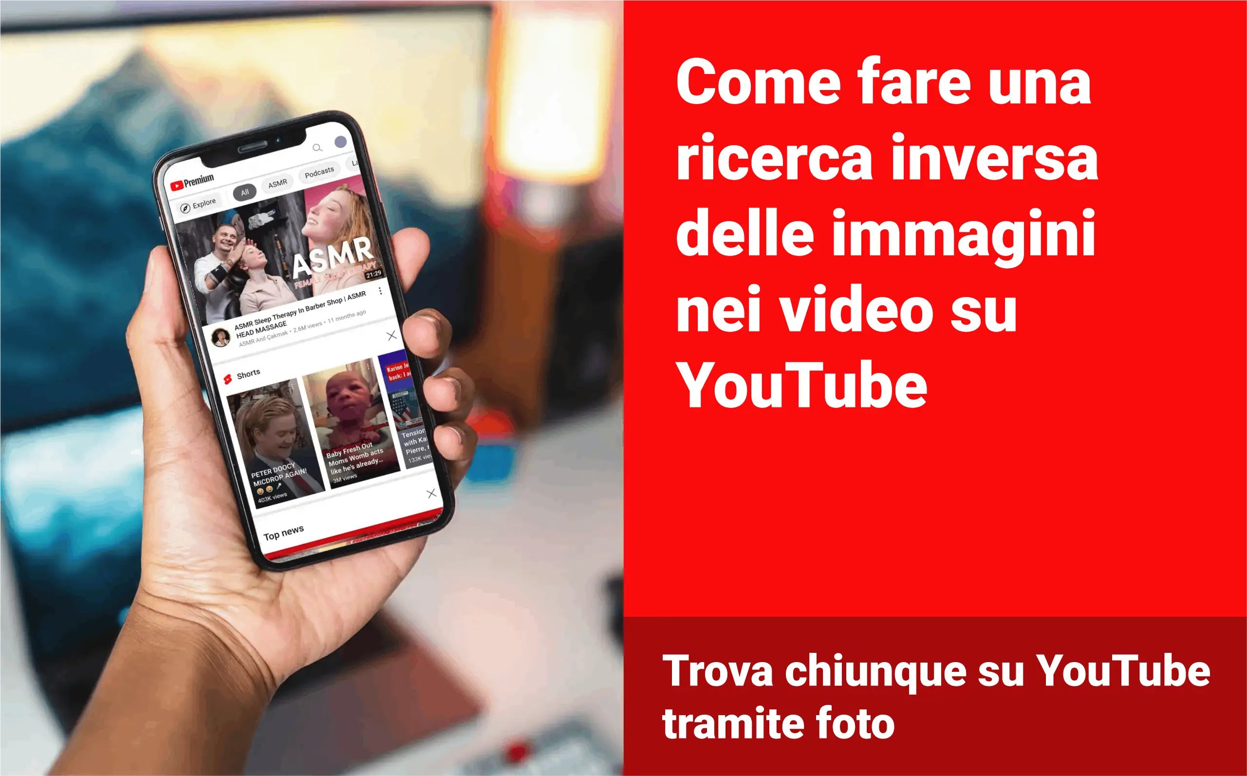 come effettuare una ricerca di immagini al contrario su YouTube