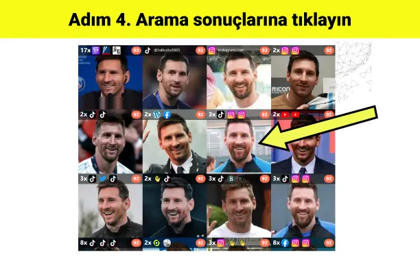 Instagram profillerine tıklayın