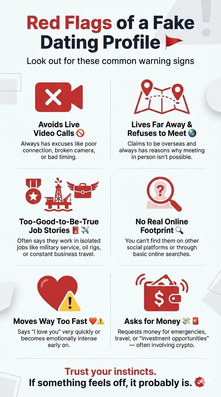 Red Flags of a Fake Dating Profile