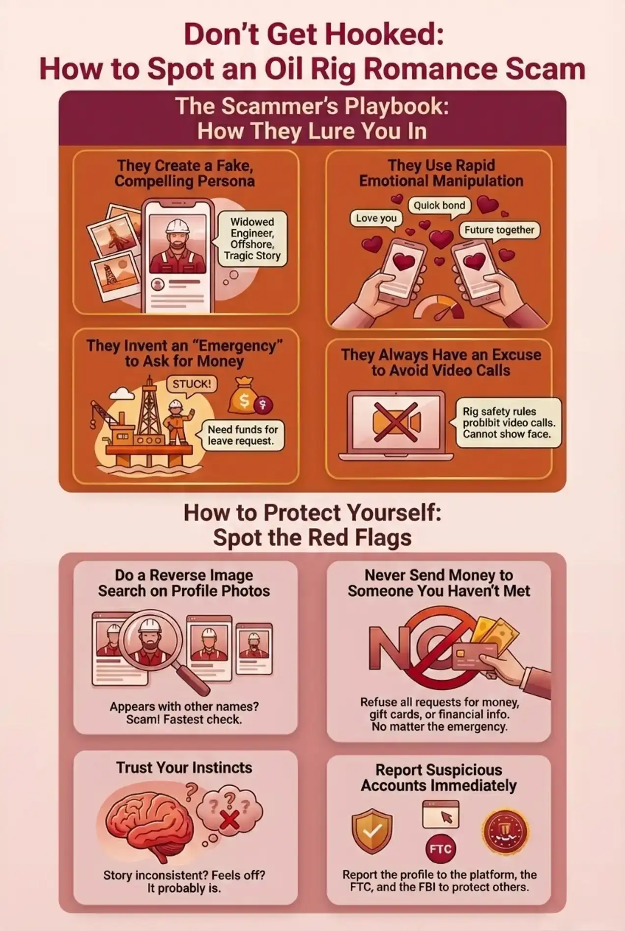 How to Spot an Oil Rig Rommance Scam