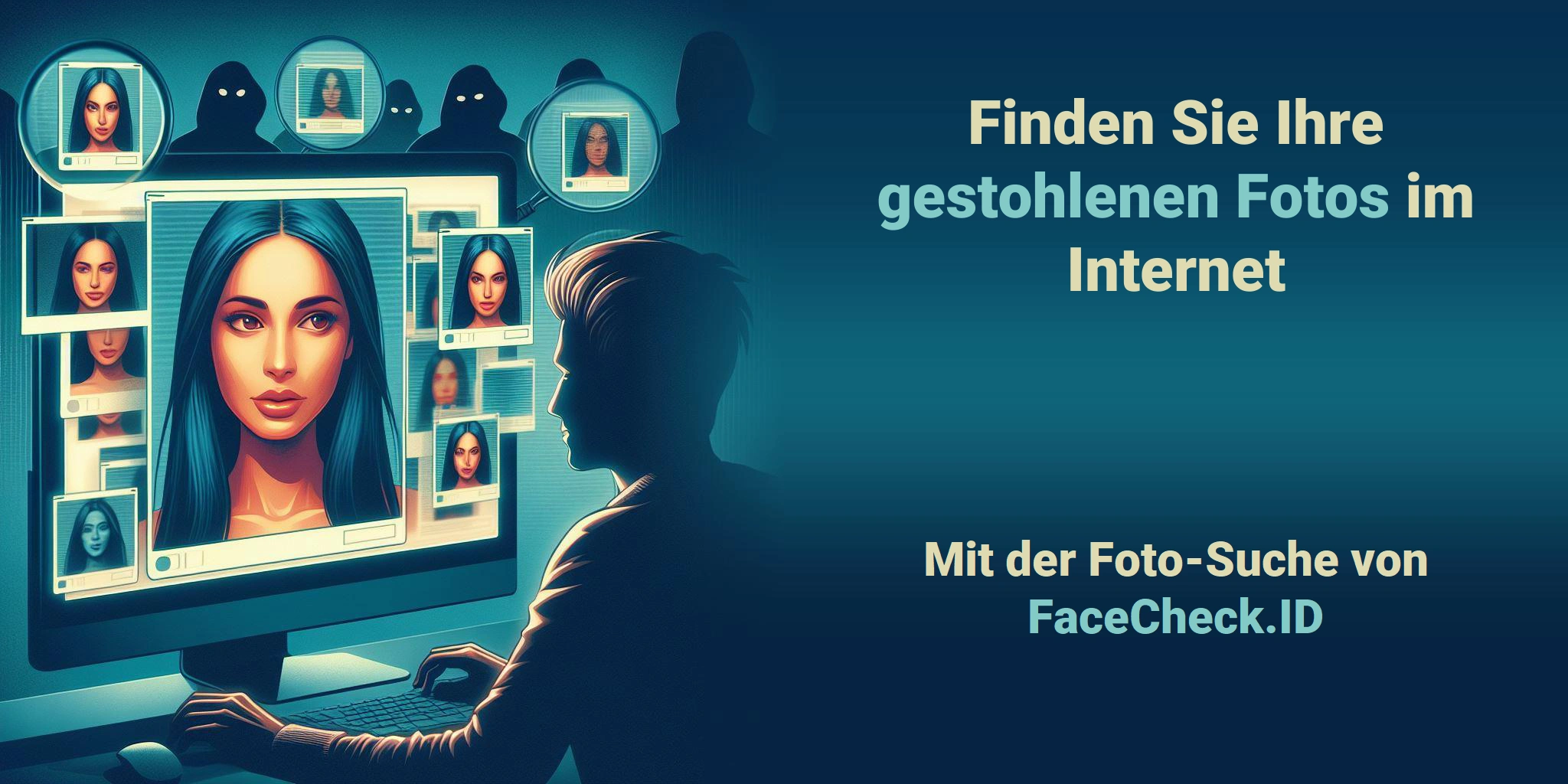 Finden Sie Ihre gestohlenen Fotos im Internet - Mit der Foto-Suche von FaceCheck.ID