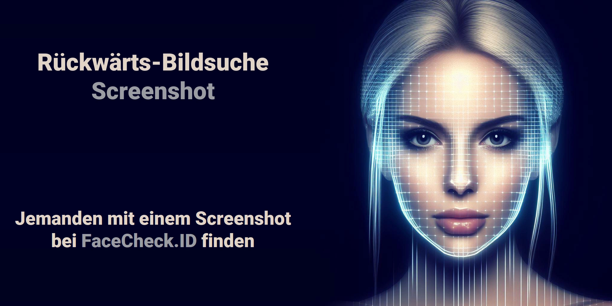 Rückwärts-Bildsuche Screenshot - Jemanden mit einem Screenshot bei FaceCheck.ID finden
