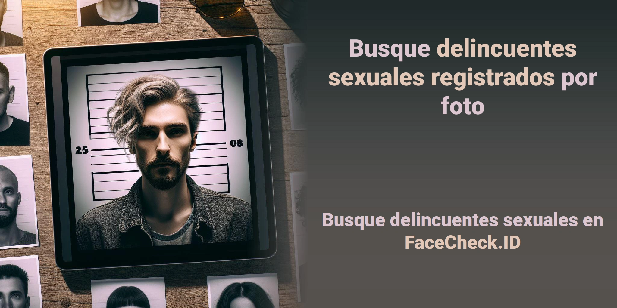Busque delincuentes sexuales registrados por foto Busque delincuentes sexuales en FaceCheck.ID