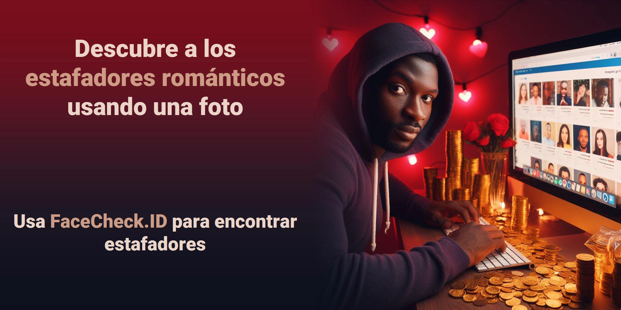 Descubre a los estafadores románticos usando una foto Usa FaceCheck.ID para encontrar estafadores
