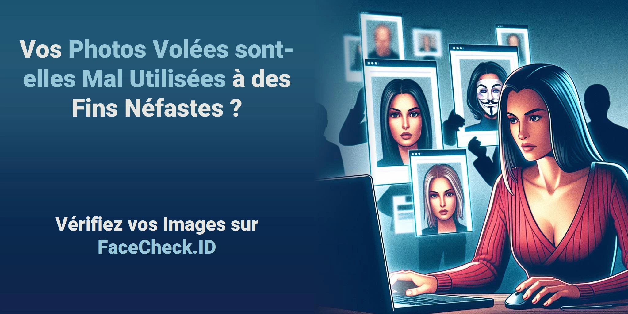 Vos Photos Volées sont-elles Mal Utilisées à des Fins Néfastes ? - Vérifiez vos Images sur FaceCheck.ID