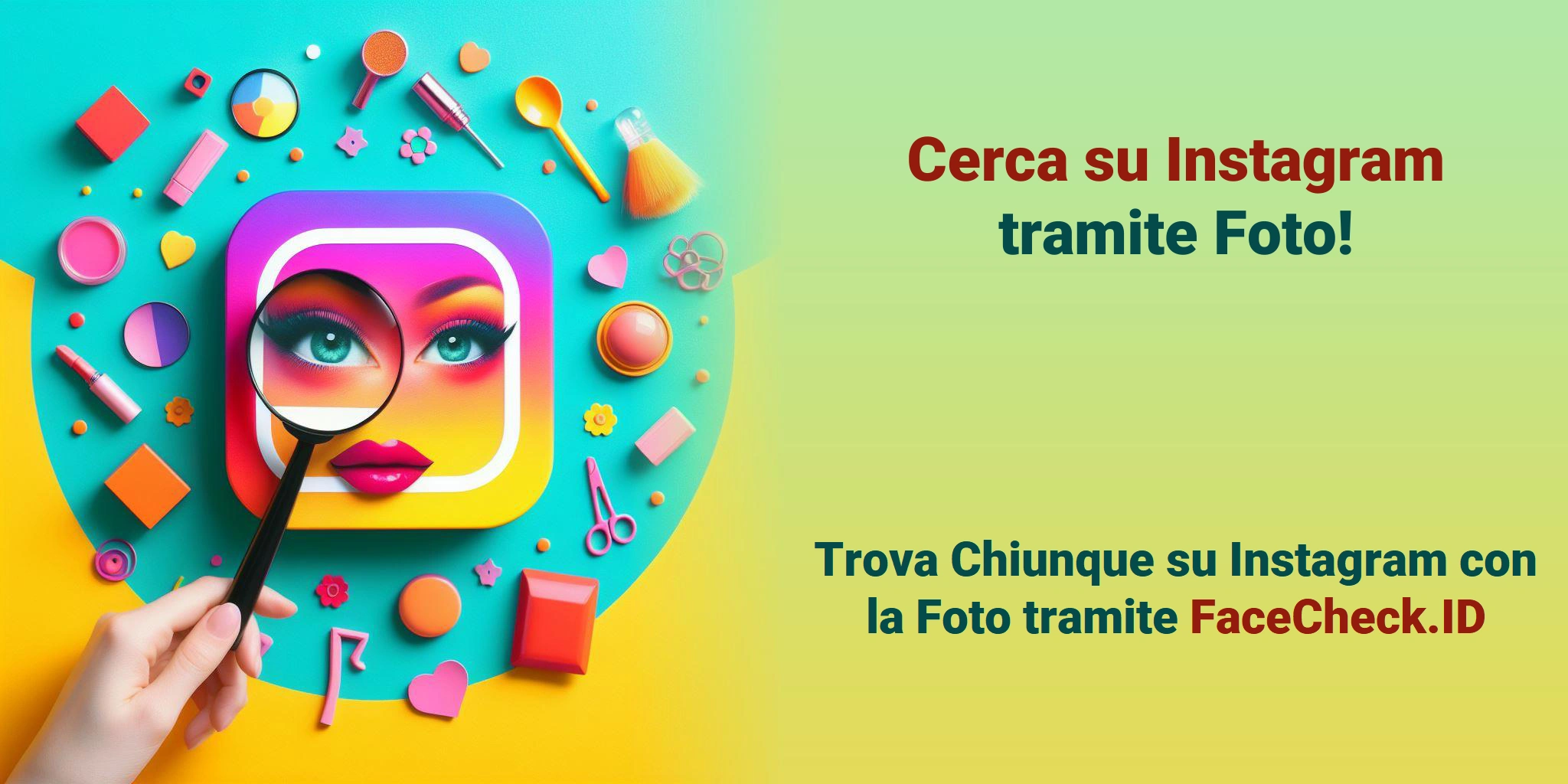 Cerca su Instagram tramite Foto! Trova Chiunque su Instagram con la Foto tramite FaceCheck.ID