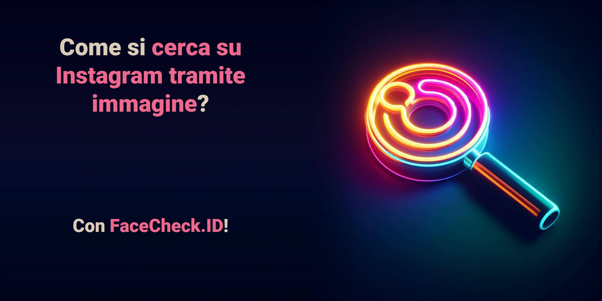 Come si cerca su Instagram tramite immagine? - Con FaceCheck.ID!