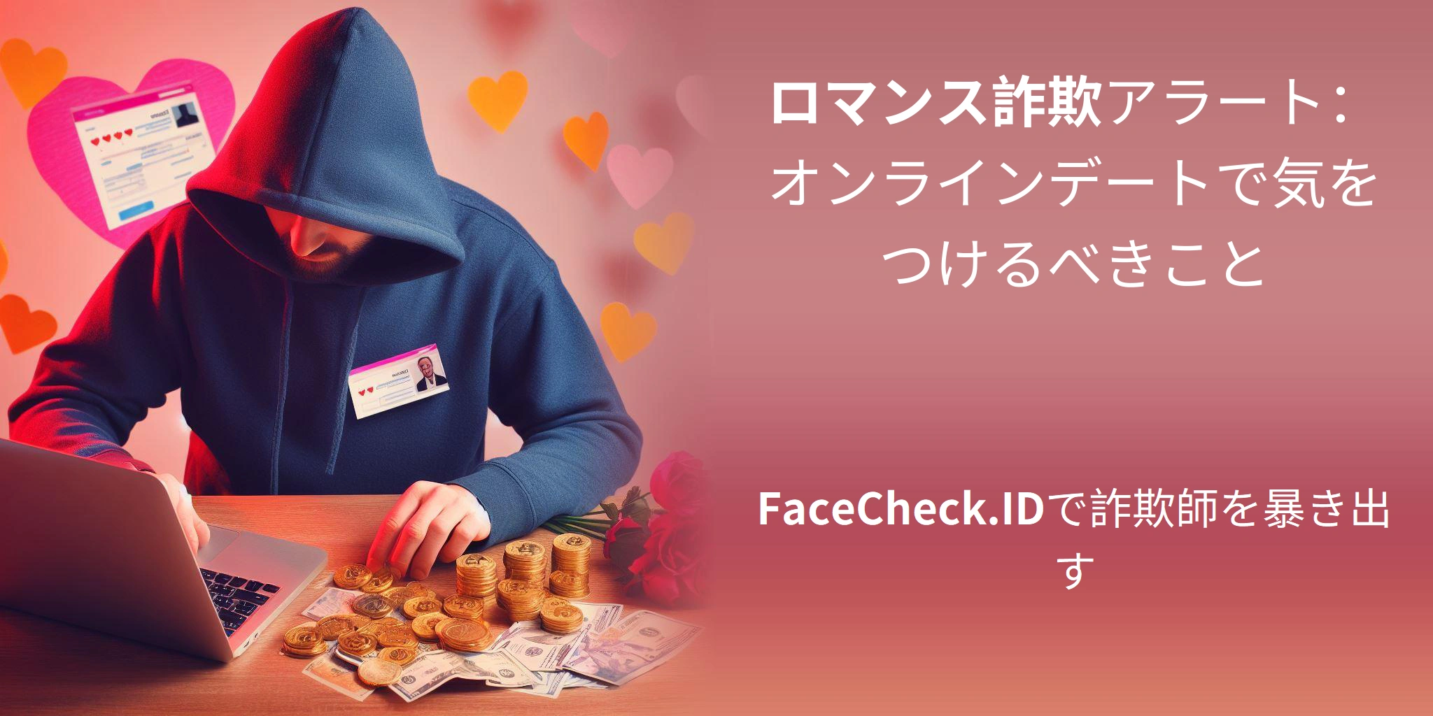 ロマンス詐欺アラート：オンラインデートで気をつけるべきこと FaceCheck.IDで詐欺師を暴き出す