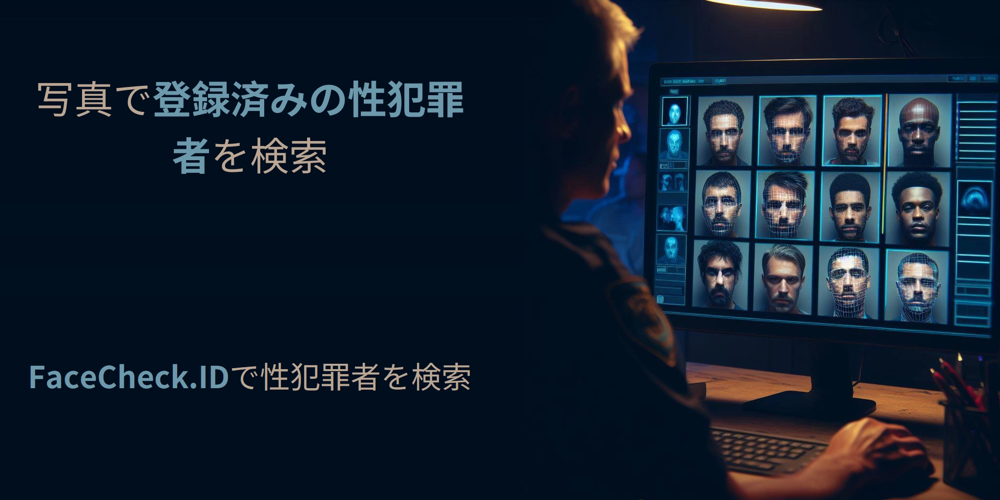 写真で登録済みの性犯罪者を検索 FaceCheck.IDで性犯罪者を検索