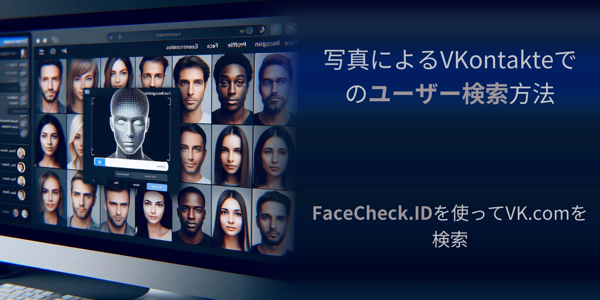写真によるVKontakteでのユーザー検索方法 FaceCheck.IDを使ってVK.comを検索