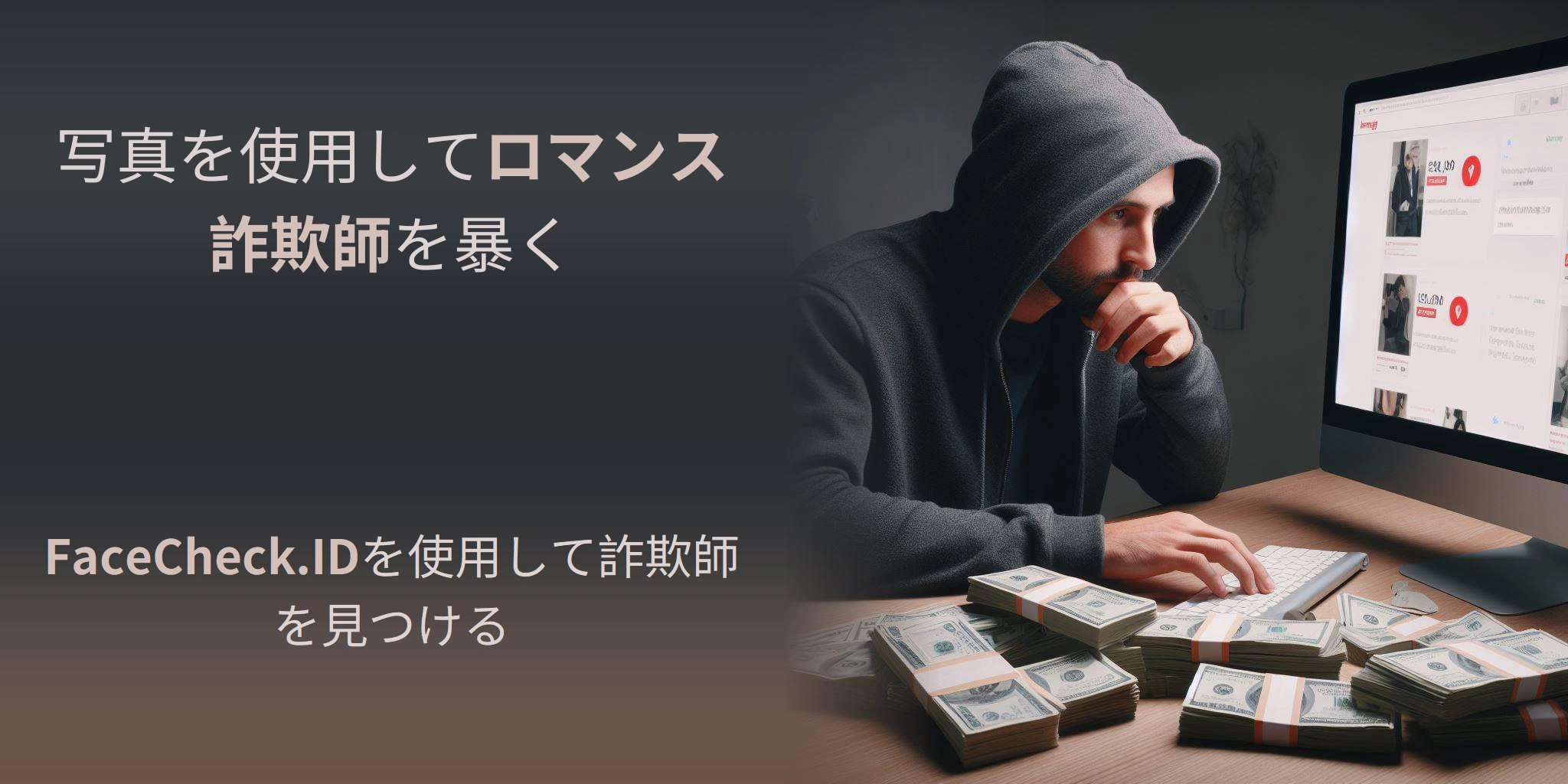 写真を使用してロマンス詐欺師を暴く FaceCheck.IDを使用して詐欺師を見つける