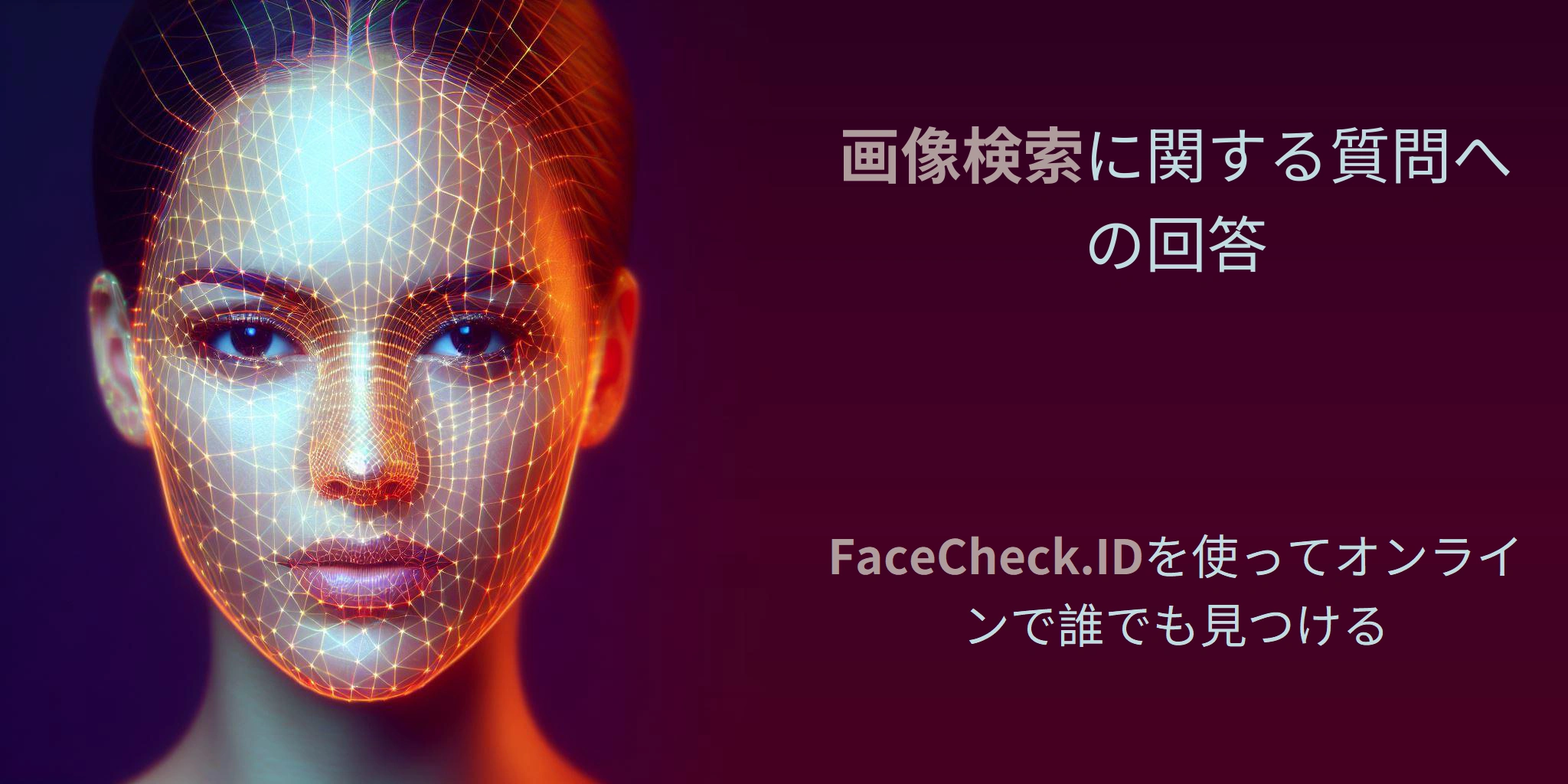 画像検索に関する質問への回答 FaceCheck.IDを使ってオンラインで誰でも見つける