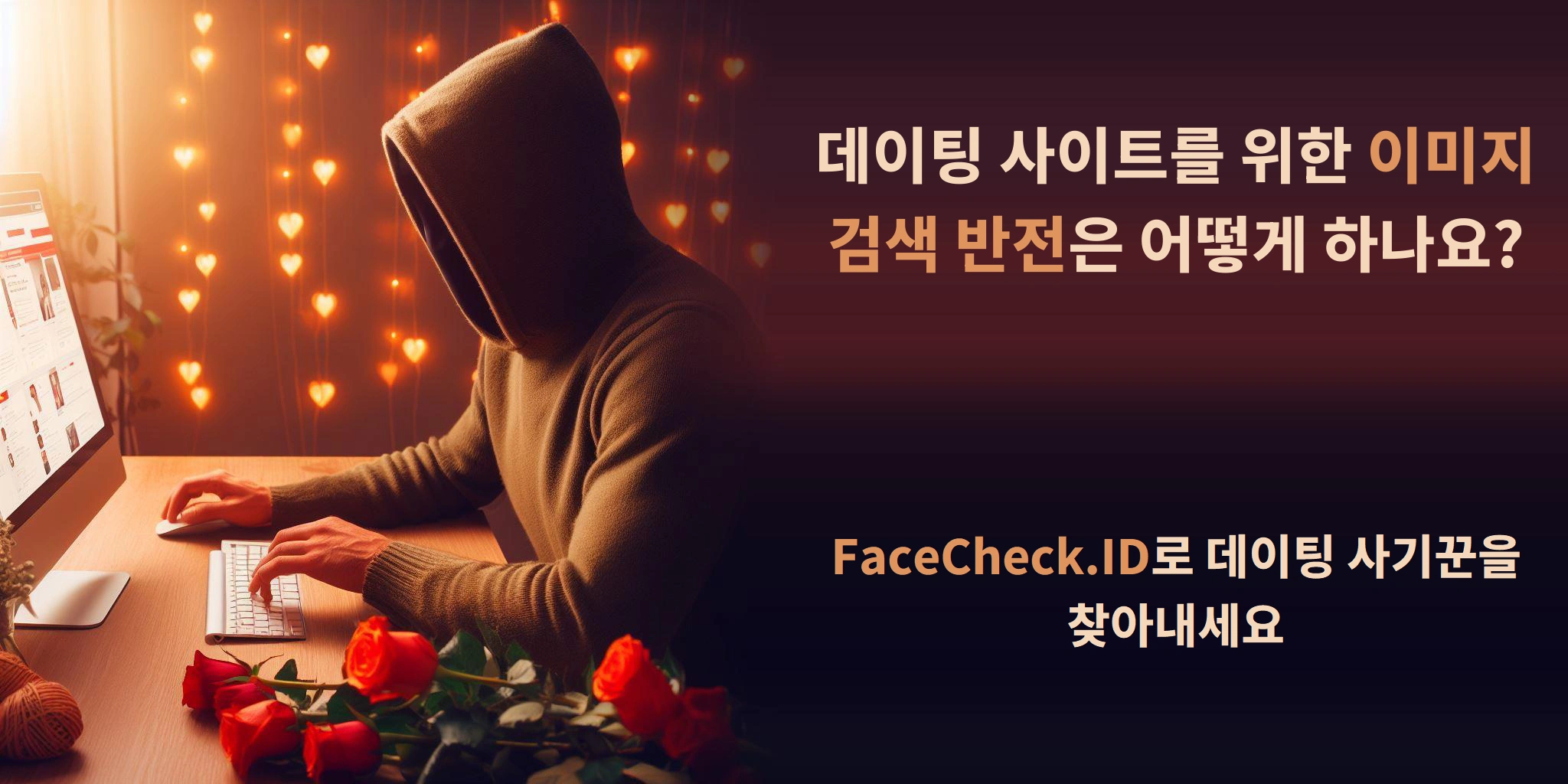 데이팅 사이트를 위한 이미지 검색 반전은 어떻게 하나요? FaceCheck.ID로 데이팅 사기꾼을 찾아내세요