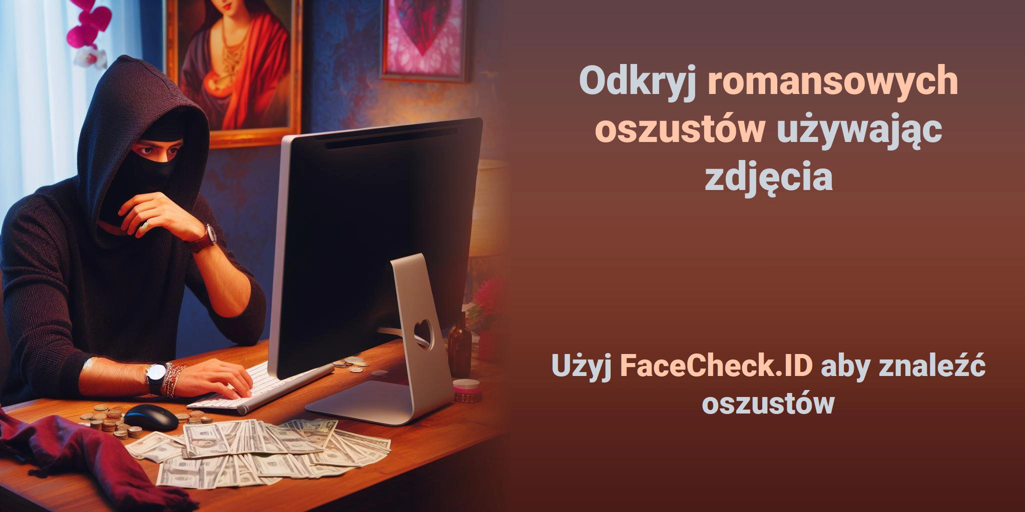 Odkryj romansowych oszustów używając zdjęcia Użyj FaceCheck.ID aby znaleźć oszustów