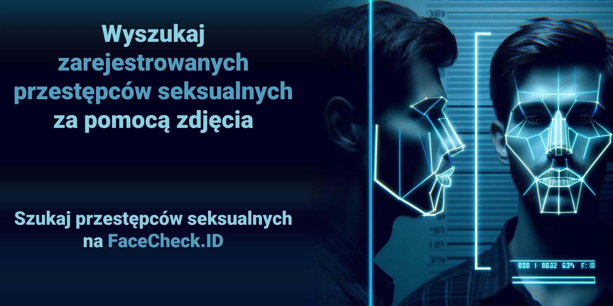 Wyszukaj zarejestrowanych przestępców seksualnych za pomocą zdjęcia Szukaj przestępców seksualnych na FaceCheck.ID