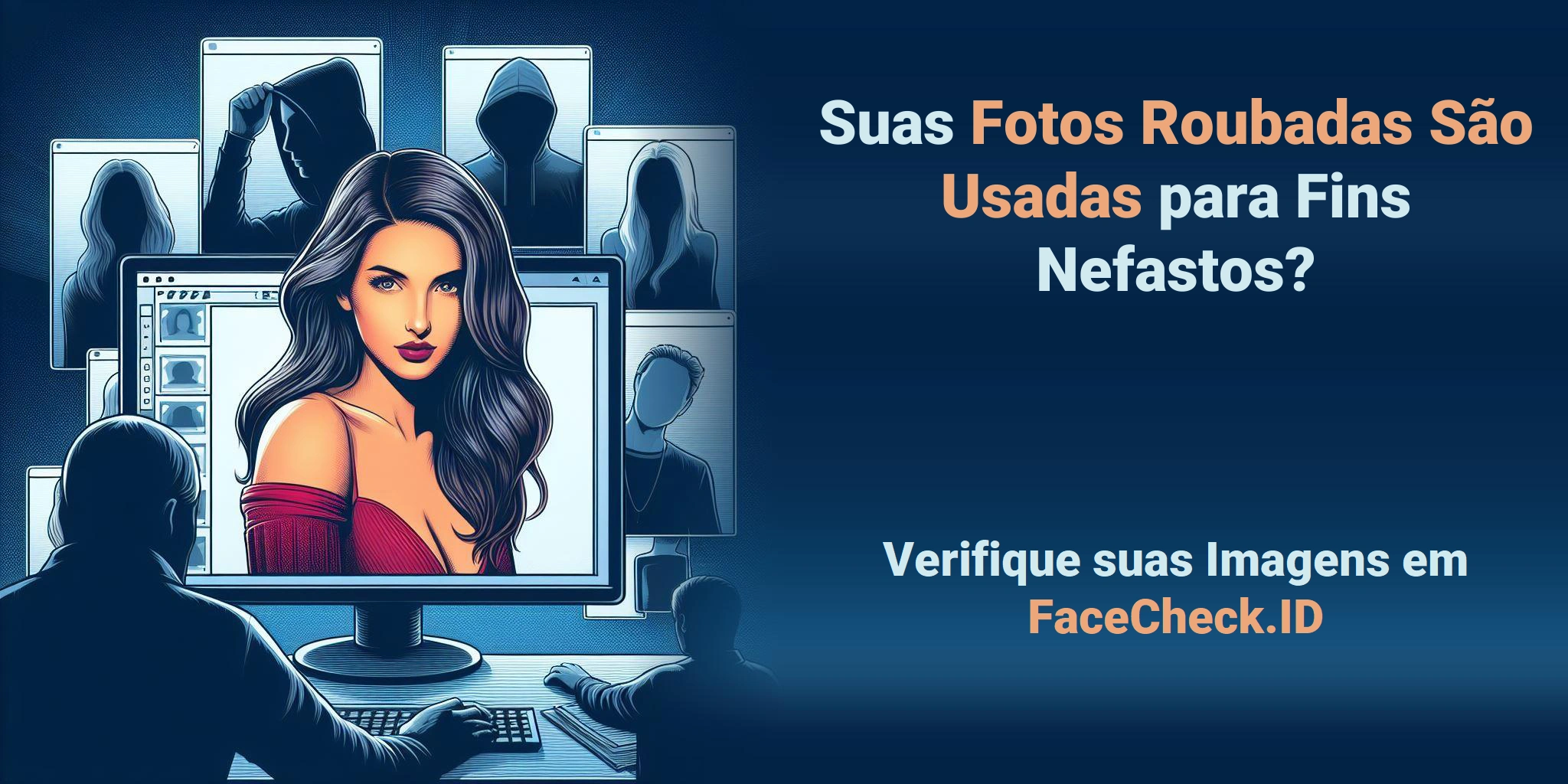 Suas Fotos Roubadas São Usadas para Fins Nefastos? - Verifique suas Imagens em FaceCheck.ID