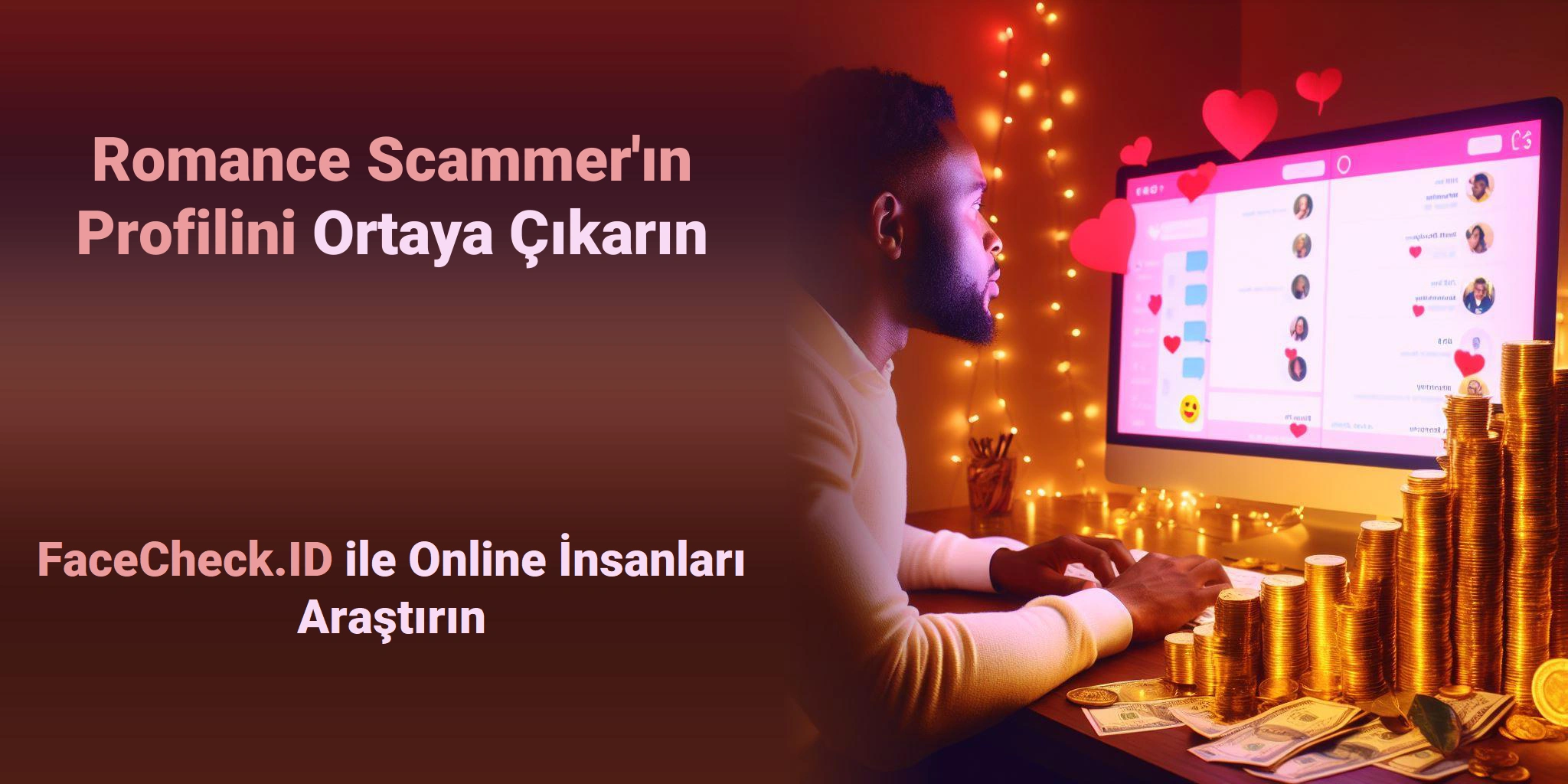 Romance Scammer'ın Profilini Ortaya Çıkarın FaceCheck.ID ile Online İnsanları Araştırın