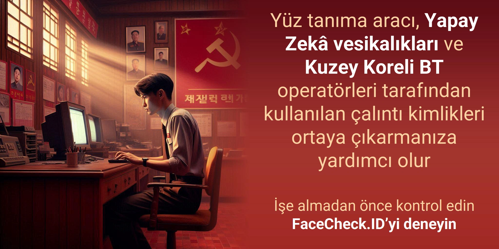 Yüz tanıma aracı, Yapay Zekâ vesikalıkları ve Kuzey Koreli BT operatörleri tarafından kullanılan çalıntı kimlikleri ortaya çıkarmanıza yardımcı olur - İşe almadan önce kontrol edinFaceCheck.ID’yi deneyin