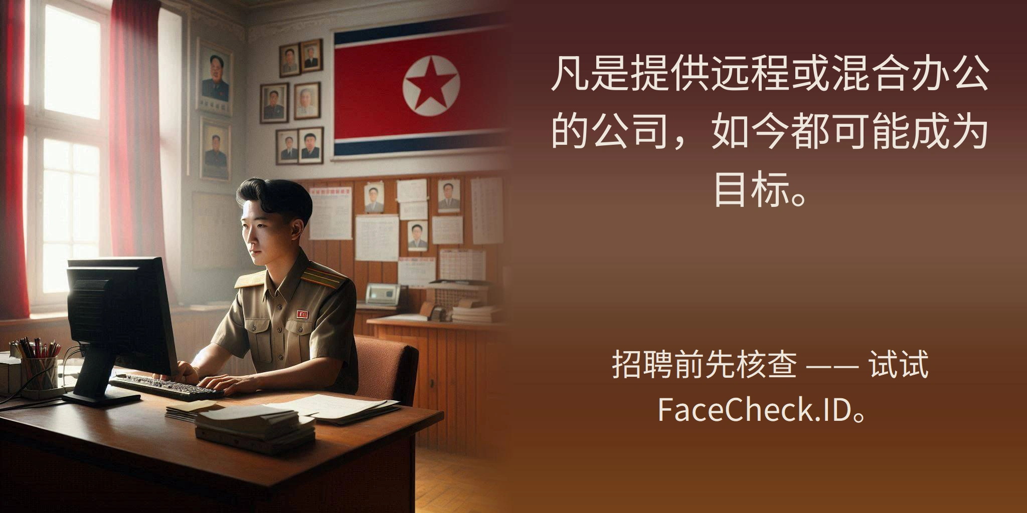 凡是提供远程或混合办公的公司，如今都可能成为目标。 - 招聘前先核查 —— 试试 FaceCheck.ID。
