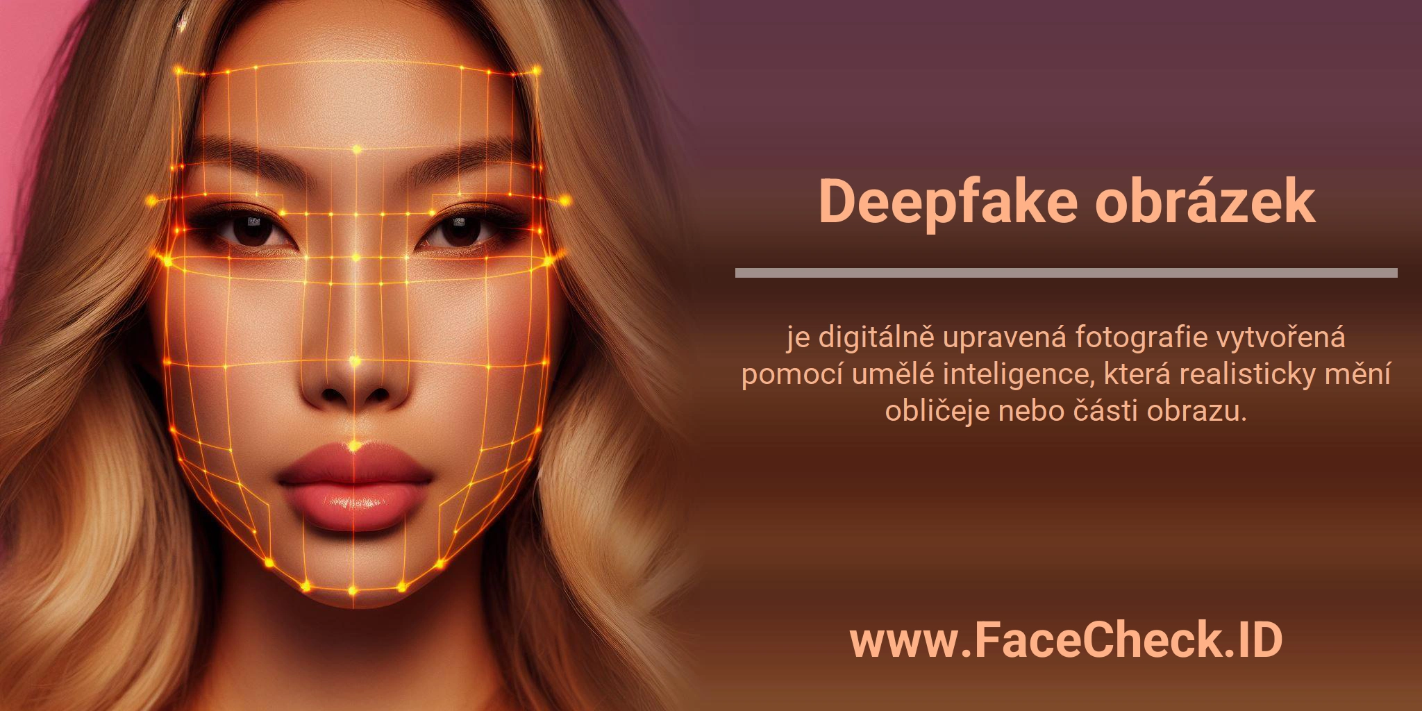 <b>Deepfake obrázek</b> je digitálně upravená fotografie vytvořená pomocí umělé inteligence, která realisticky mění obličeje nebo části obrazu.