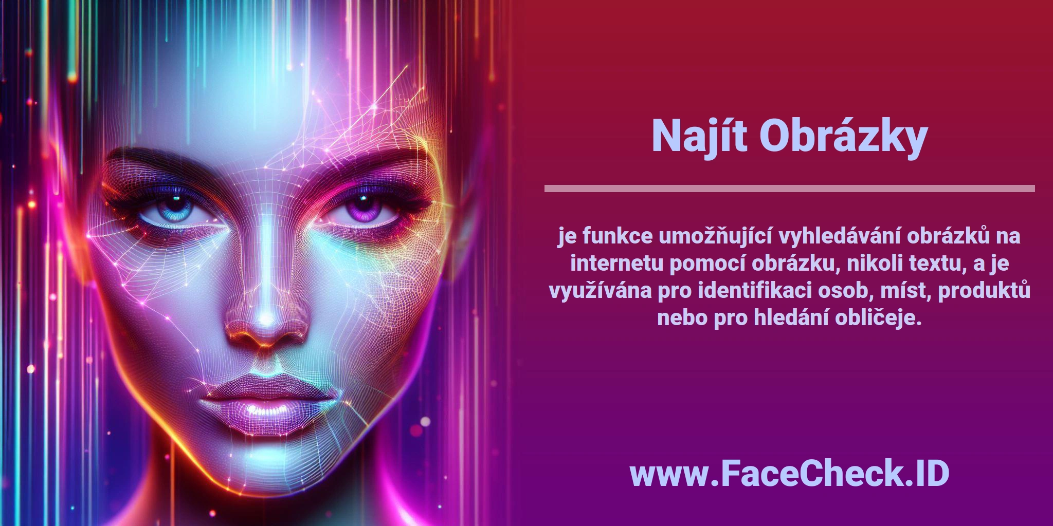 <b>Najít Obrázky</b> je funkce umožňující vyhledávání obrázků na internetu pomocí obrázku, nikoli textu, a je využívána pro identifikaci osob, míst, produktů nebo pro hledání obličeje.