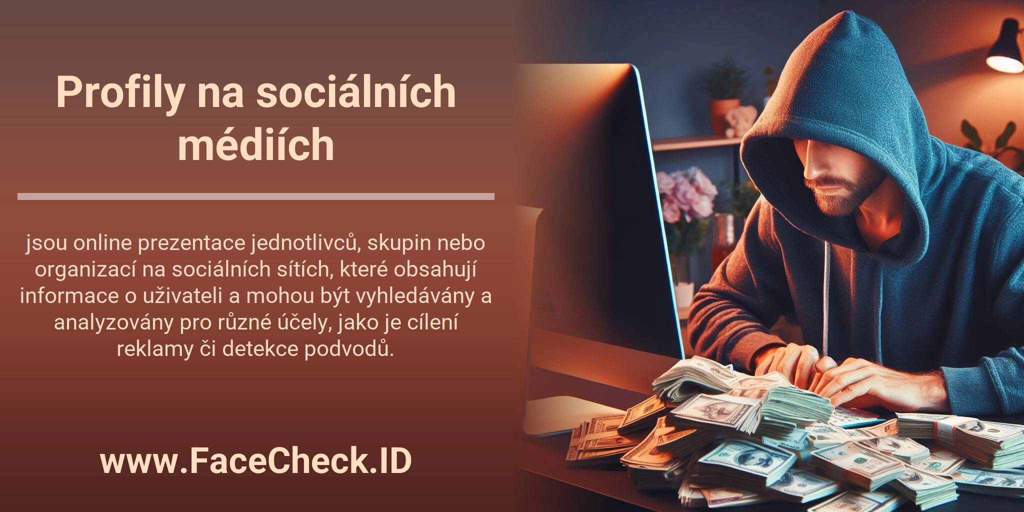 Profily na sociálních médiích jsou online prezentace jednotlivců, skupin nebo organizací na sociálních sítích, které obsahují informace o uživateli a mohou být vyhledávány a analyzovány pro různé účely, jako je cílení reklamy či detekce podvodů.
