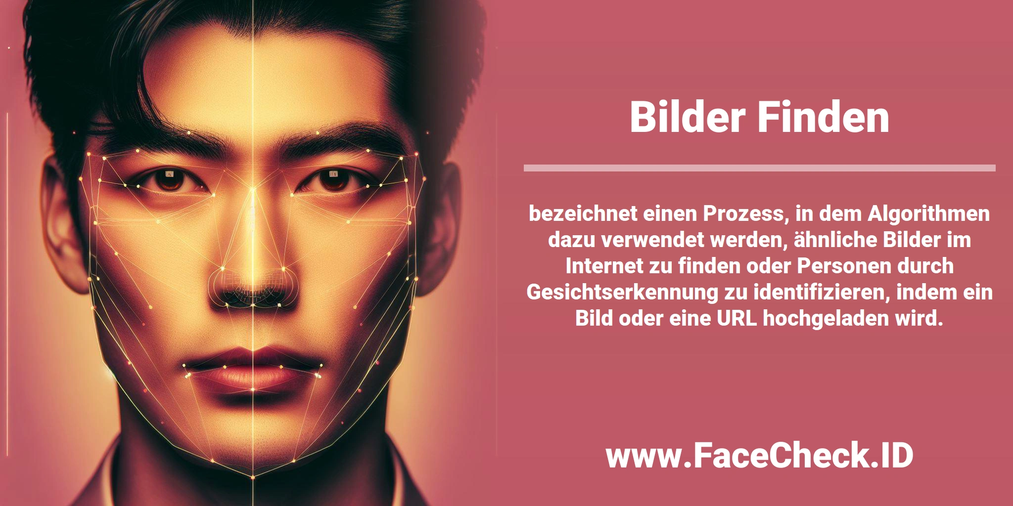 <b>Bilder Finden</b> bezeichnet einen Prozess, in dem Algorithmen dazu verwendet werden, ähnliche Bilder im Internet zu finden oder Personen durch Gesichtserkennung zu identifizieren, indem ein Bild oder eine URL hochgeladen wird.