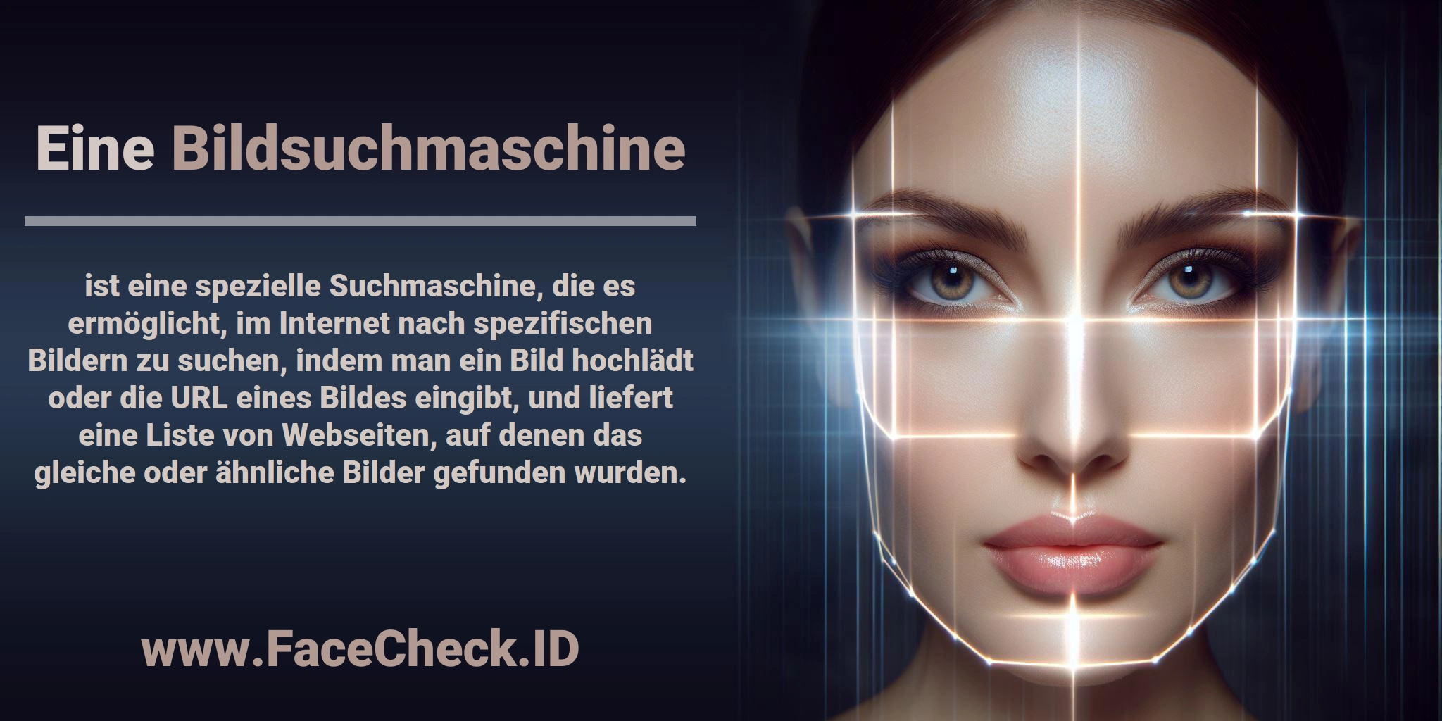 Eine <b>Bildsuchmaschine</b> ist eine spezielle Suchmaschine, die es ermöglicht, im Internet nach spezifischen Bildern zu suchen, indem man ein Bild hochlädt oder die URL eines Bildes eingibt, und liefert eine Liste von Webseiten, auf denen das gleiche oder ähnliche Bilder gefunden wurden.
