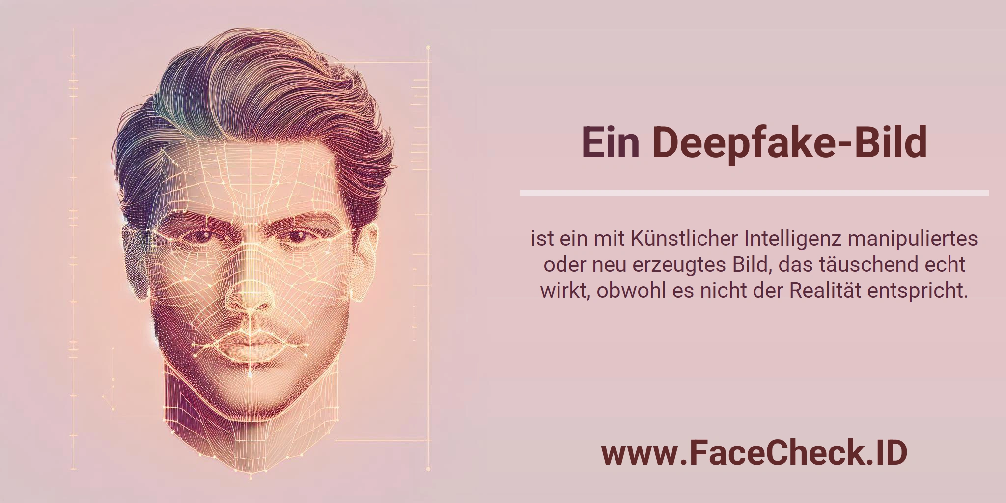 Ein <b>Deepfake-Bild</b> ist ein mit Künstlicher Intelligenz manipuliertes oder neu erzeugtes Bild, das täuschend echt wirkt, obwohl es nicht der Realität entspricht.