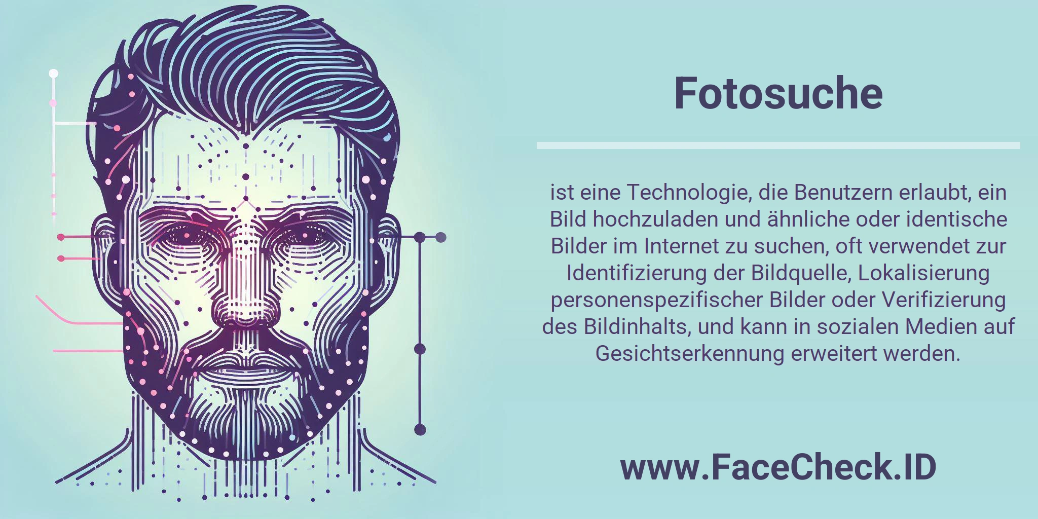 Fotosuche ist eine Technologie, die Benutzern erlaubt, ein Bild hochzuladen und ähnliche oder identische Bilder im Internet zu suchen, oft verwendet zur Identifizierung der Bildquelle, Lokalisierung personenspezifischer Bilder oder Verifizierung des Bildinhalts, und kann in sozialen Medien auf Gesichtserkennung erweitert werden.