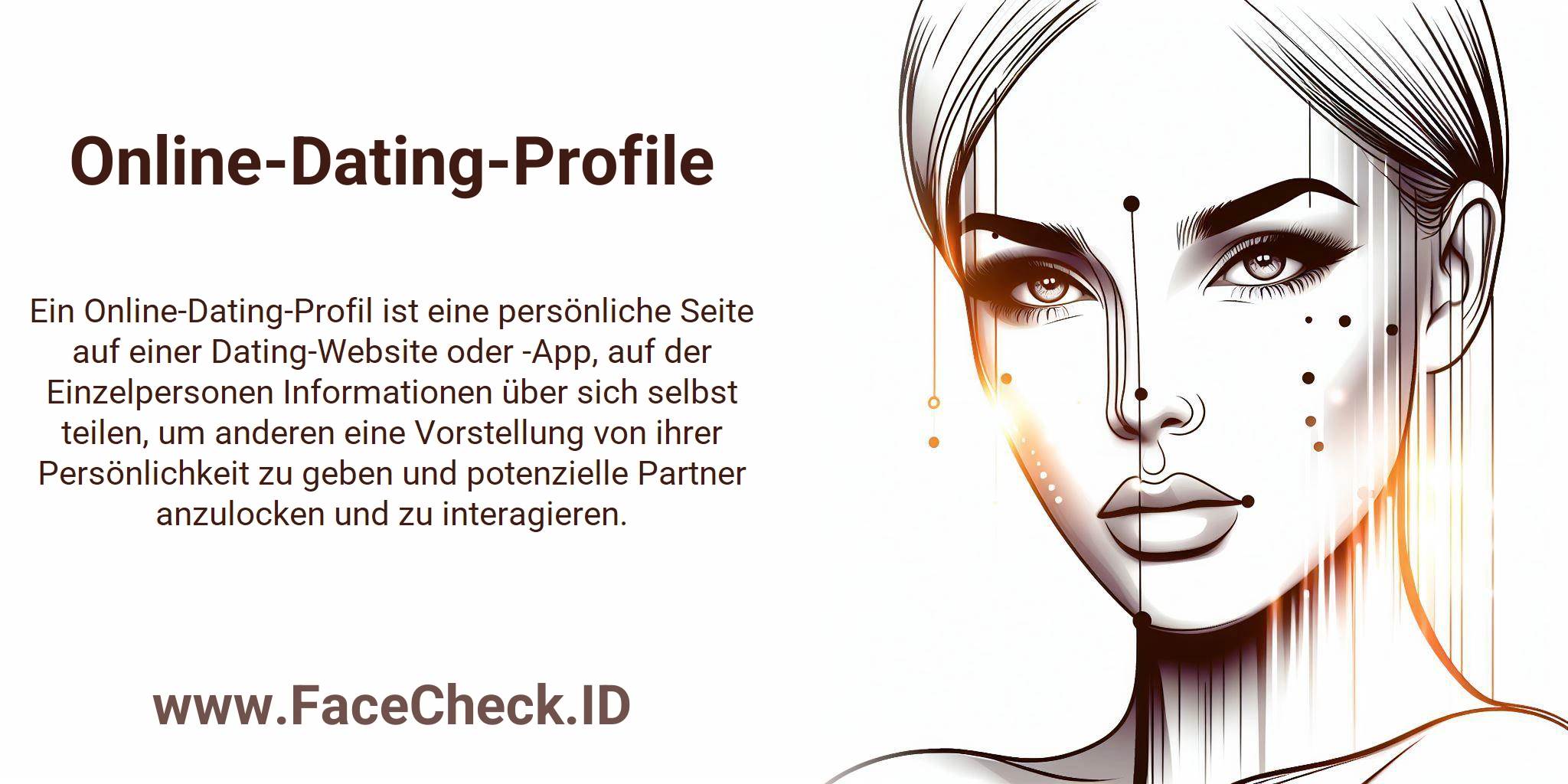 Ein Online-Dating-Profil ist eine persönliche Seite auf einer Dating-Website oder -App, auf der Einzelpersonen Informationen über sich selbst teilen, um anderen eine Vorstellung von ihrer Persönlichkeit zu geben und potenzielle Partner anzulocken und zu interagieren.