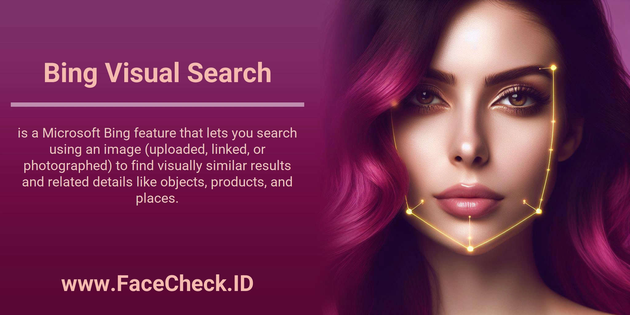Bing Visual Search is a Microsoft Bing feature that lets you search using an image (uploaded, linked, or photographed) to find visually similar results and related details like objects, products, and places.