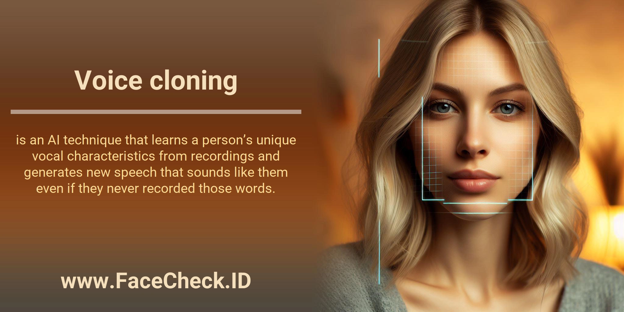 Voice cloning is an AI technique that learns a person’s unique vocal characteristics from recordings and generates new speech that sounds like them even if they never recorded those words.