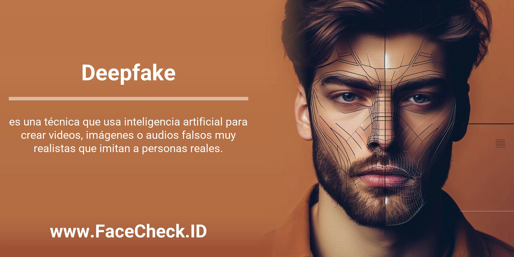 Deepfake es una técnica que usa inteligencia artificial para crear videos, imágenes o audios falsos muy realistas que imitan a personas reales.