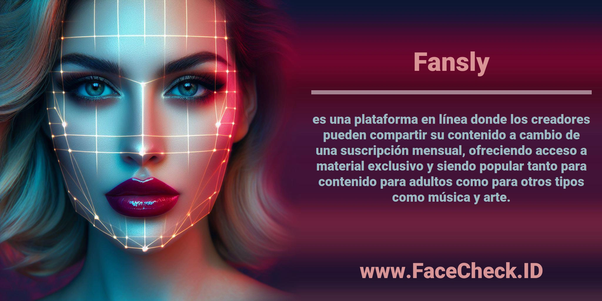 <b>Fansly</b> es una plataforma en línea donde los creadores pueden compartir su contenido a cambio de una suscripción mensual, ofreciendo acceso a material exclusivo y siendo popular tanto para contenido para adultos como para otros tipos como música y arte.