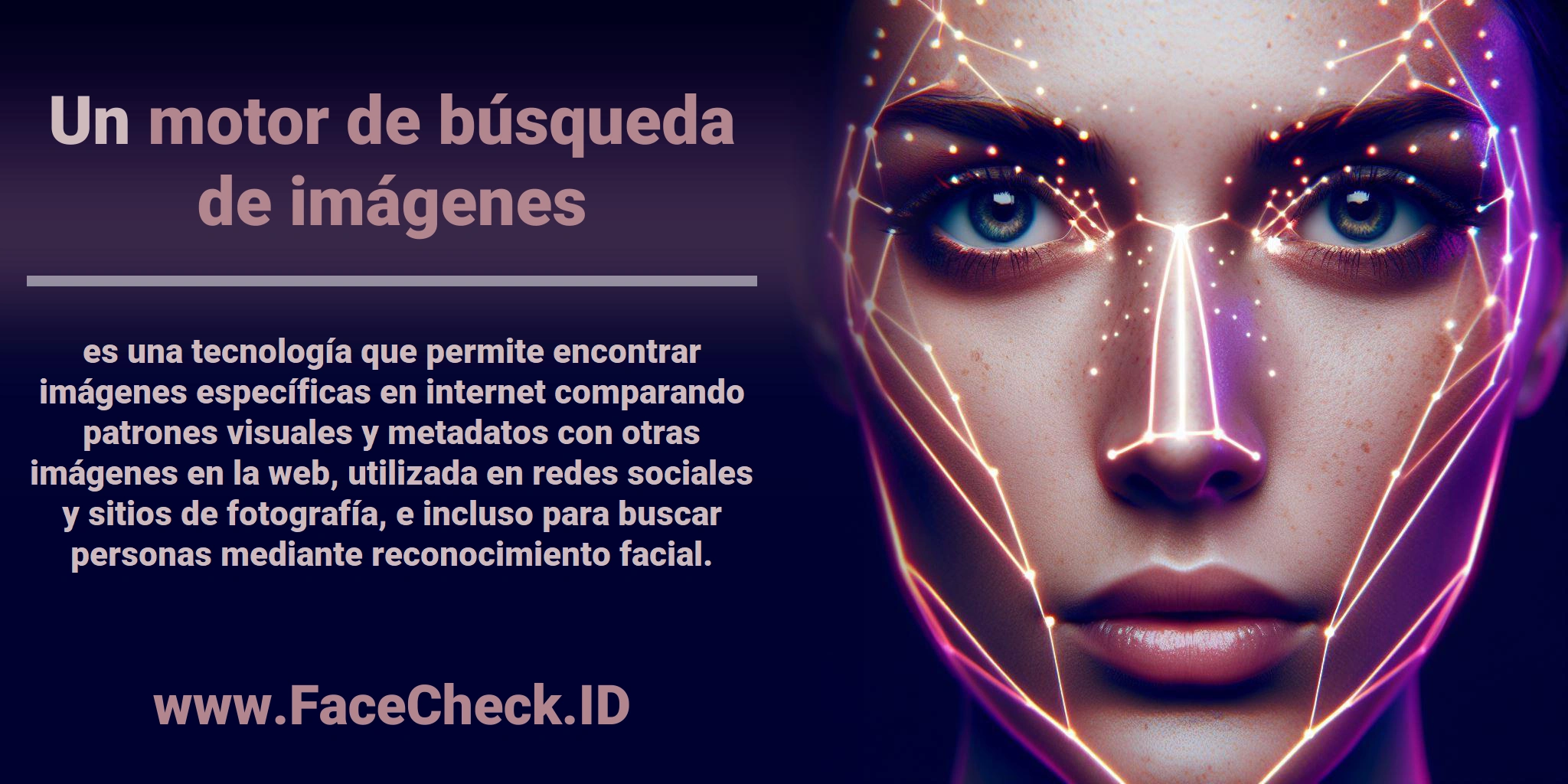 Un <b>motor de búsqueda de imágenes</b> es una tecnología que permite encontrar imágenes específicas en internet comparando patrones visuales y metadatos con otras imágenes en la web, utilizada en redes sociales y sitios de fotografía, e incluso para buscar personas mediante reconocimiento facial.