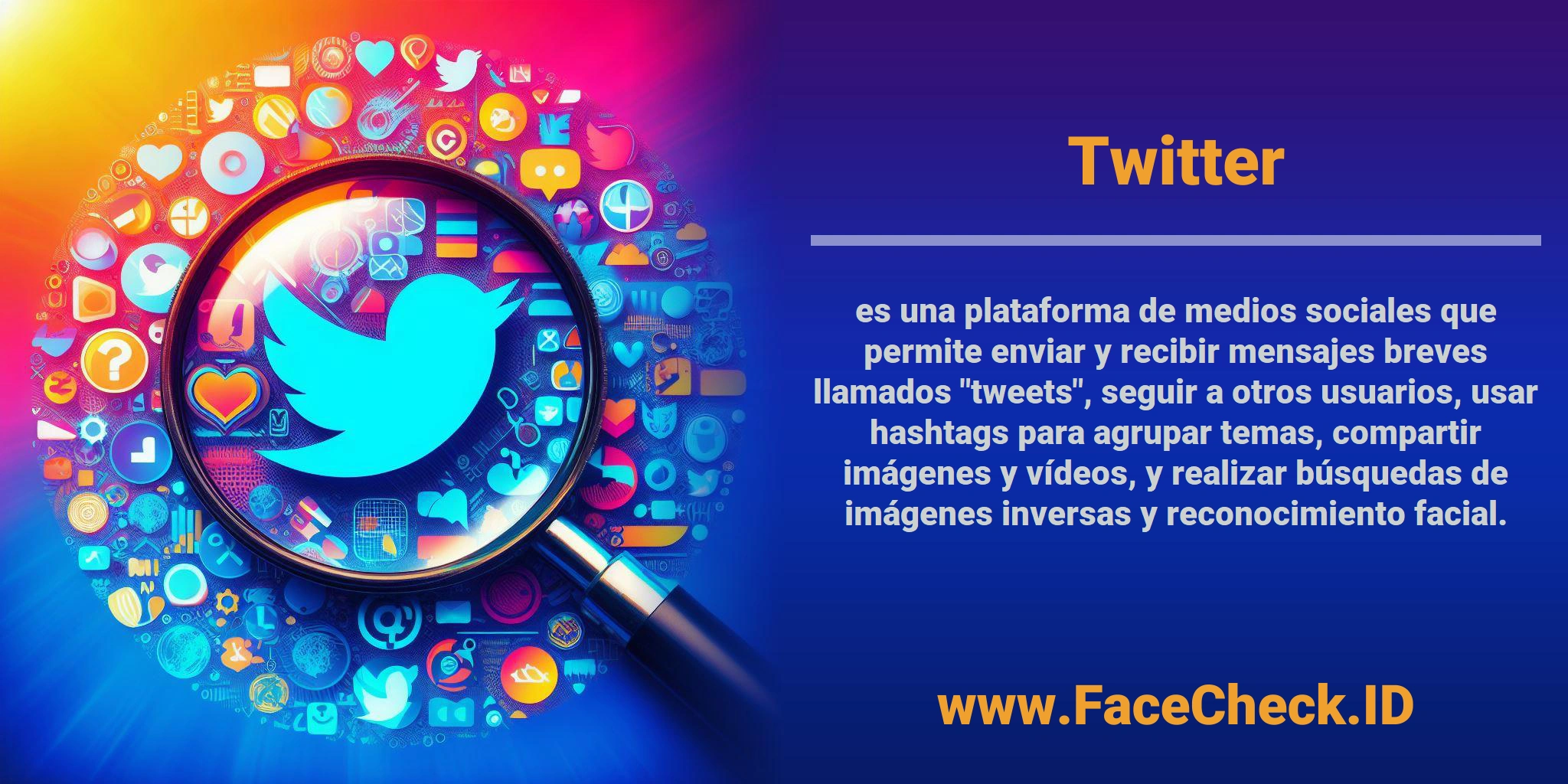 <b>Twitter</b> es una plataforma de medios sociales que permite enviar y recibir mensajes breves llamados 