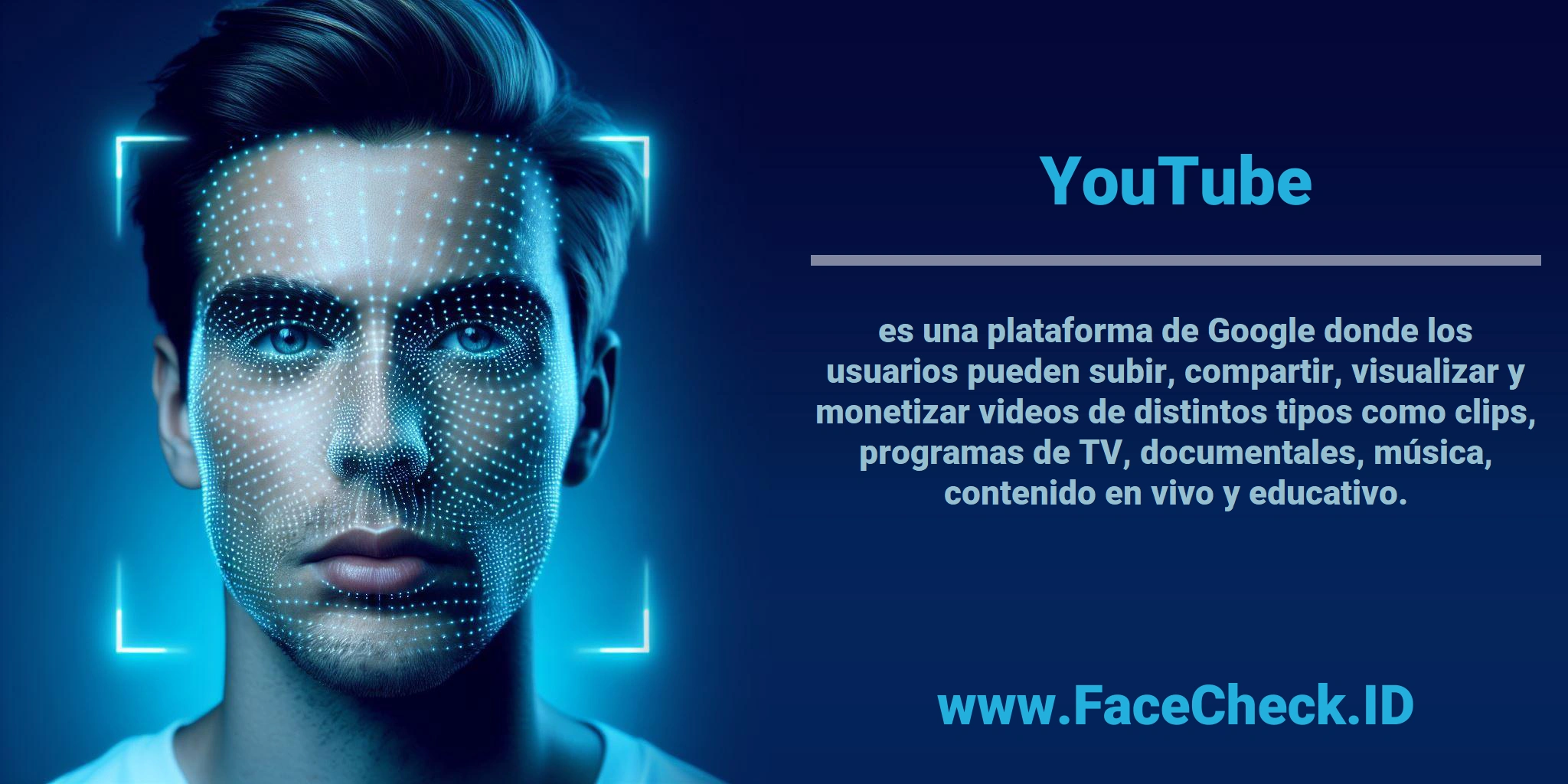 <b>YouTube</b> es una plataforma de Google donde los usuarios pueden subir, compartir, visualizar y monetizar videos de distintos tipos como clips, programas de TV, documentales, música, contenido en vivo y educativo.