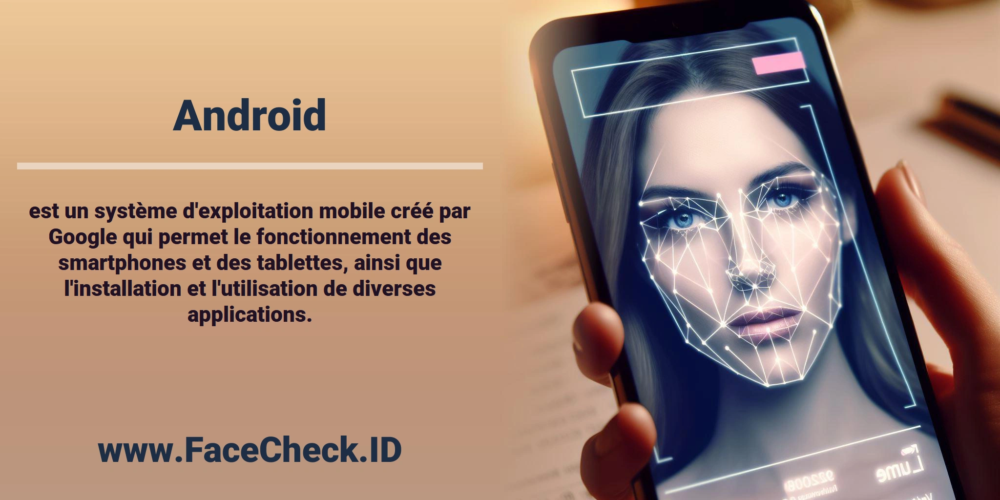 <b>Android</b> est un système d'exploitation mobile créé par Google qui permet le fonctionnement des smartphones et des tablettes, ainsi que l'installation et l'utilisation de diverses applications.