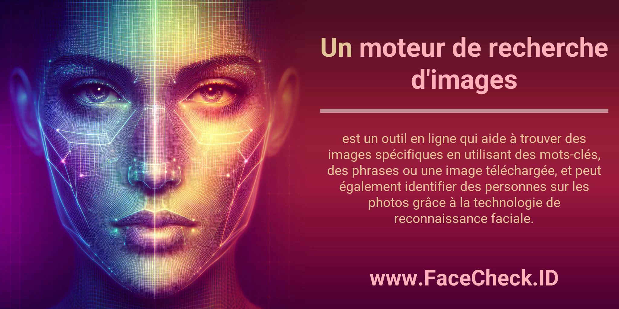 Un moteur de recherche d'images est un outil en ligne qui aide à trouver des images spécifiques en utilisant des mots-clés, des phrases ou une image téléchargée, et peut également identifier des personnes sur les photos grâce à la technologie de reconnaissance faciale.