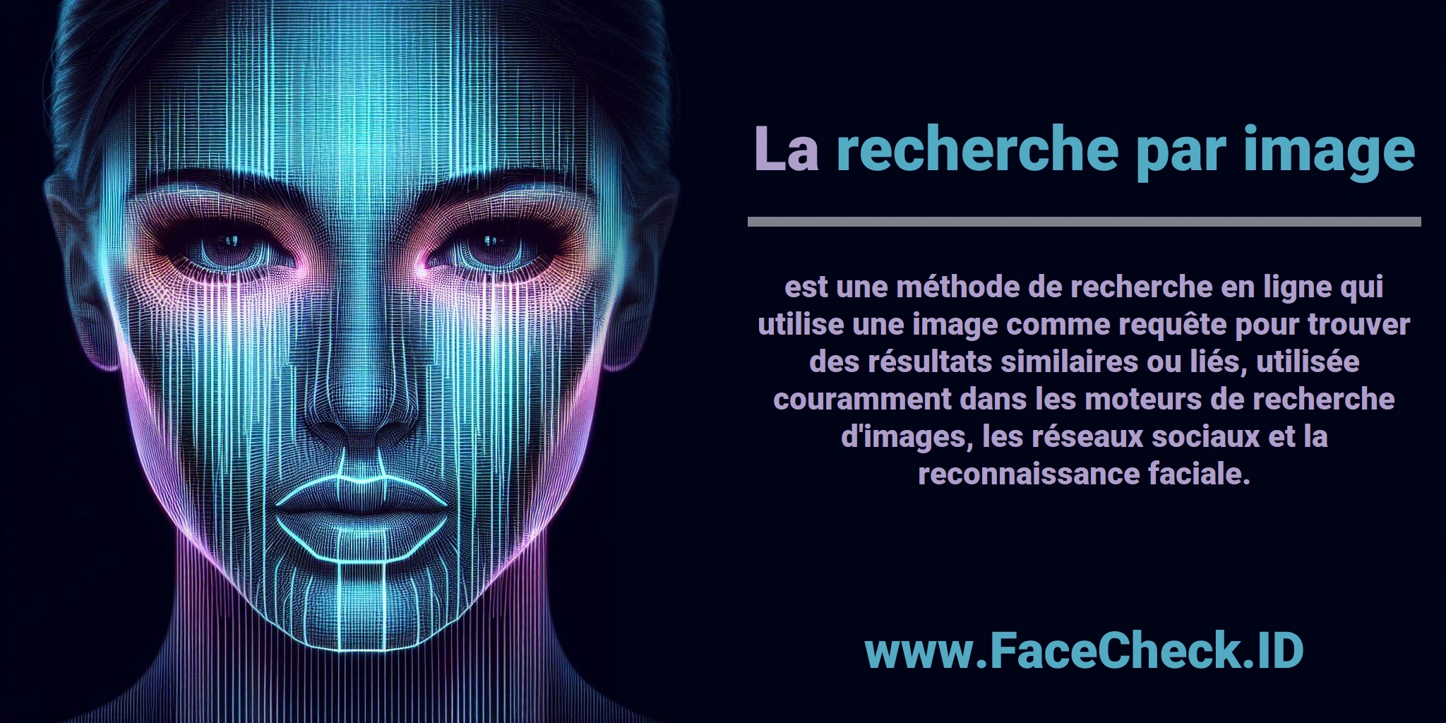 La <b>recherche par image</b> est une méthode de recherche en ligne qui utilise une image comme requête pour trouver des résultats similaires ou liés, utilisée couramment dans les moteurs de recherche d'images, les réseaux sociaux et la reconnaissance faciale.