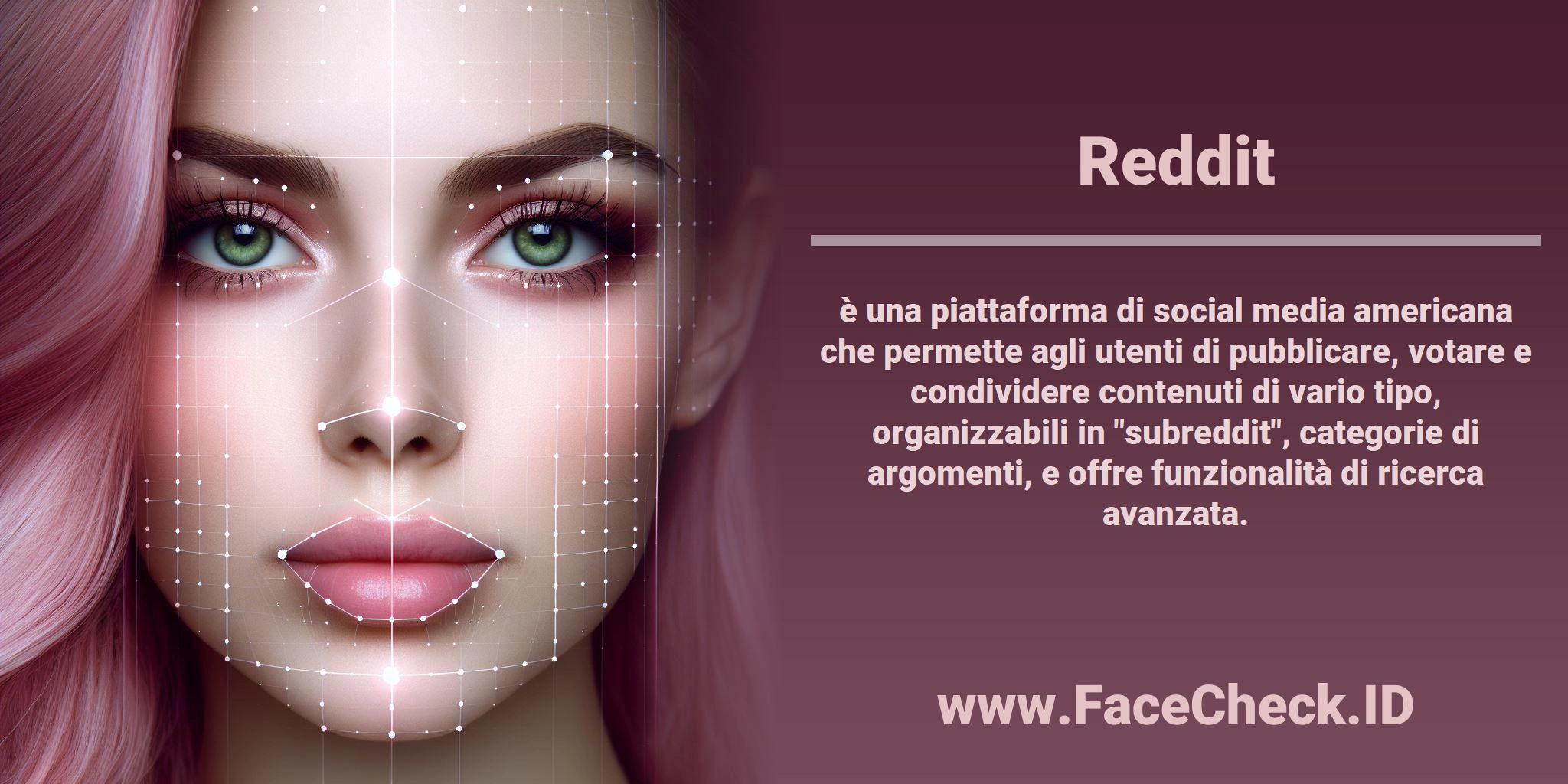 <b>Reddit</b> è una piattaforma di social media americana che permette agli utenti di pubblicare, votare e condividere contenuti di vario tipo, organizzabili in 