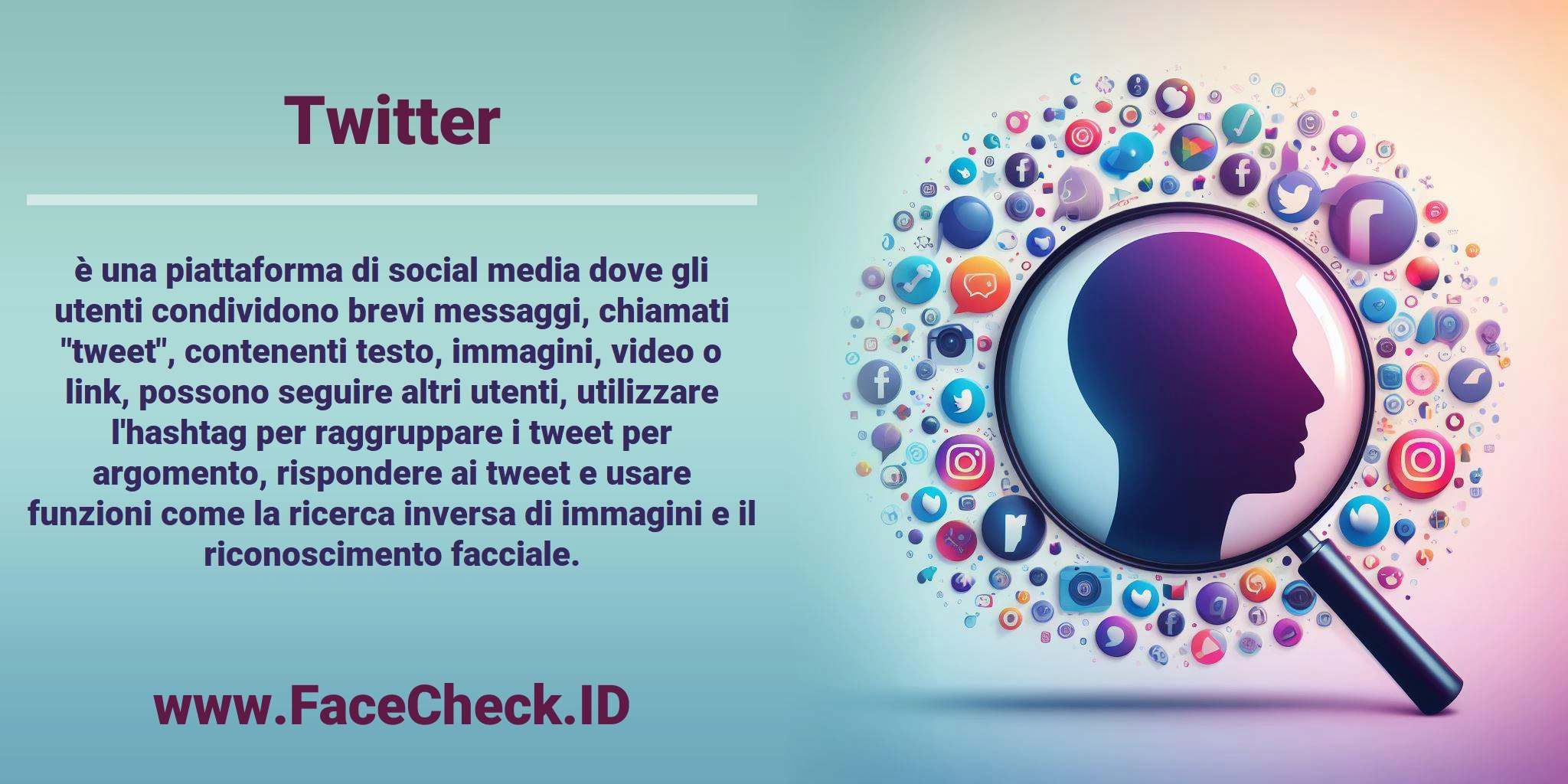 <b>Twitter</b> è una piattaforma di social media dove gli utenti condividono brevi messaggi, chiamati 