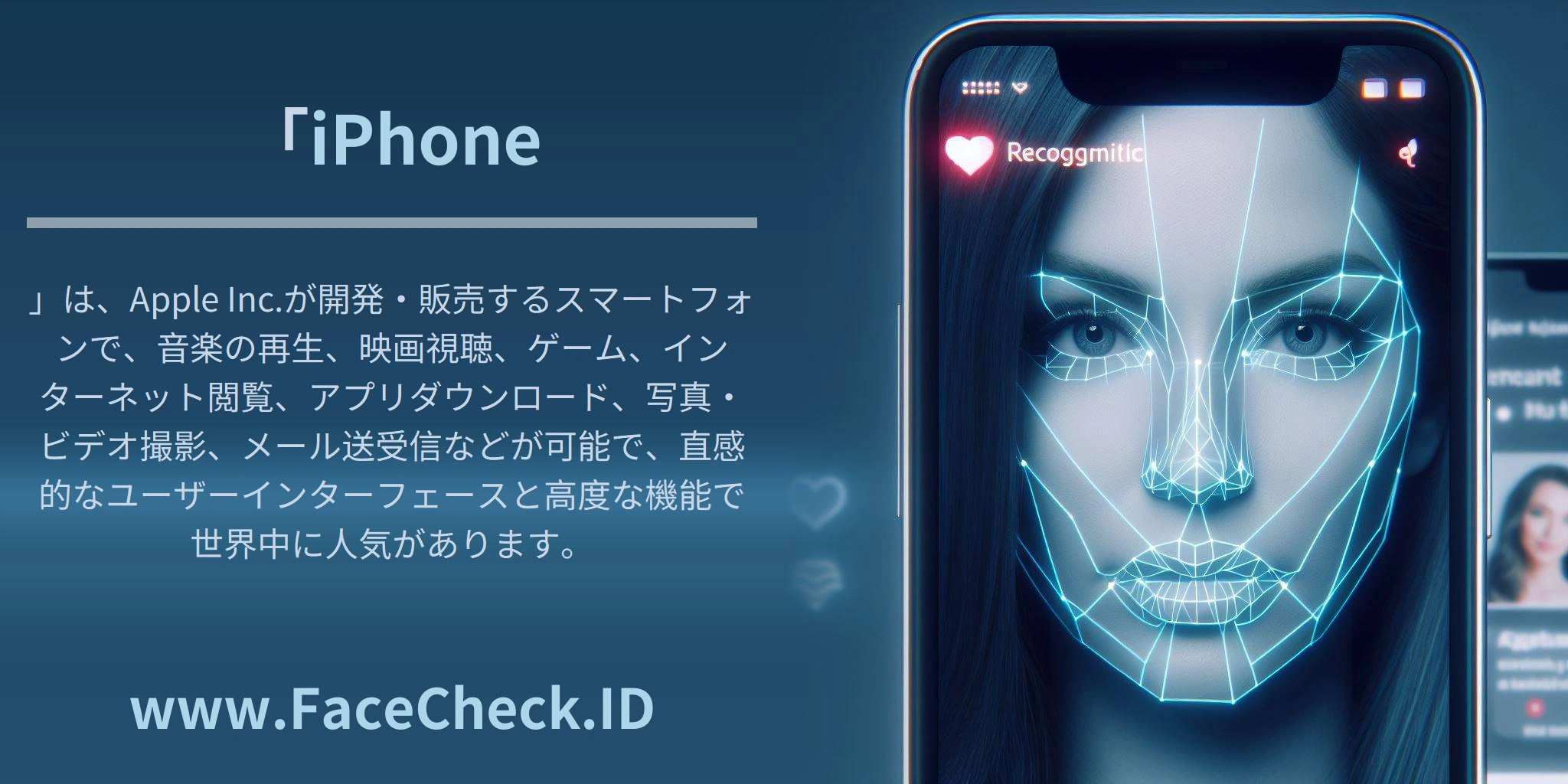 「<b>iPhone</b>」は、Apple Inc.が開発・販売するスマートフォンで、音楽の再生、映画視聴、ゲーム、インターネット閲覧、アプリダウンロード、写真・ビデオ撮影、メール送受信などが可能で、直感的なユーザーインターフェースと高度な機能で世界中に人気があります。