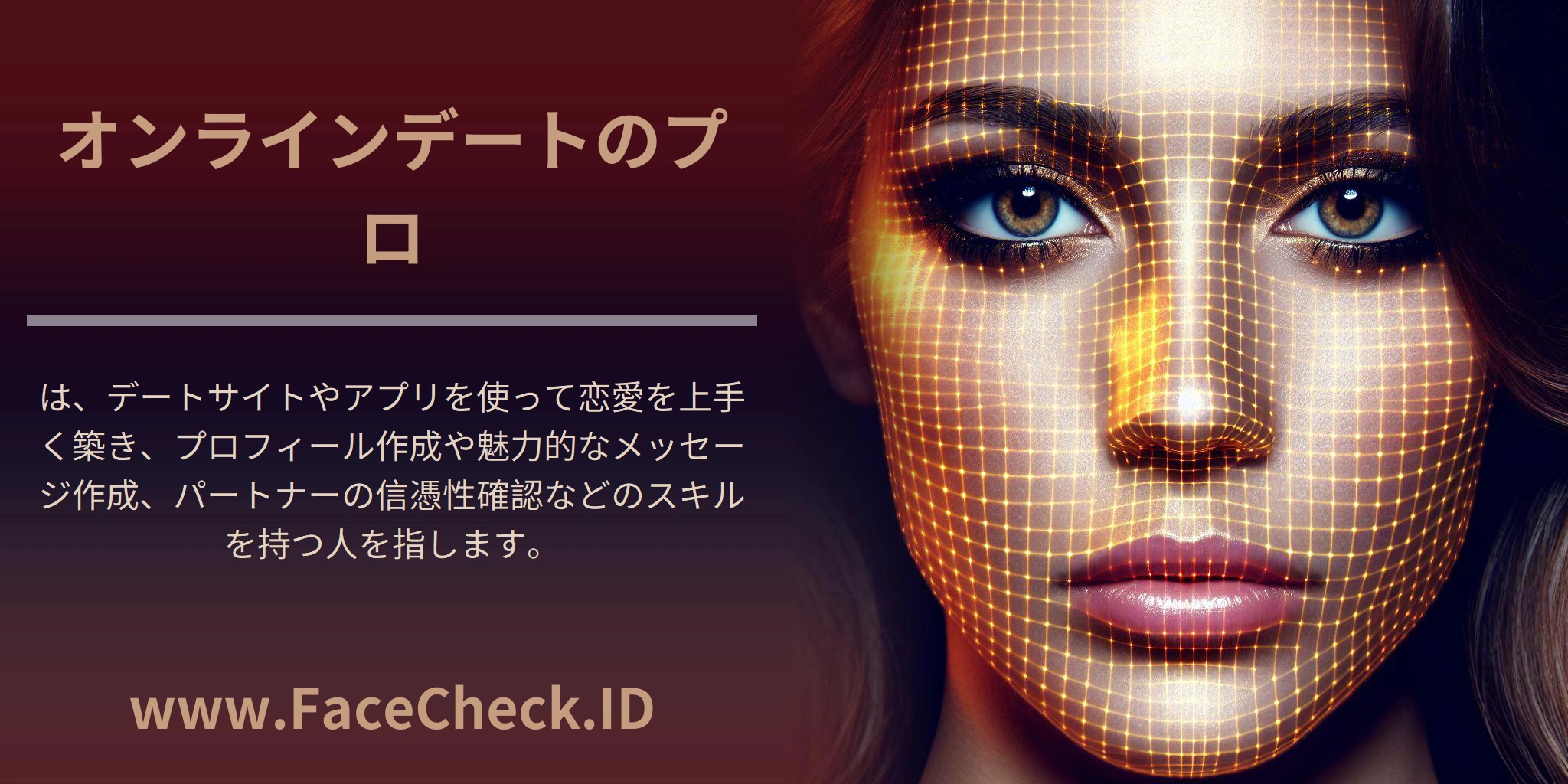 <b>オンラインデートのプロ</b>は、デートサイトやアプリを使って恋愛を上手く築き、プロフィール作成や魅力的なメッセージ作成、パートナーの信憑性確認などのスキルを持つ人を指します。