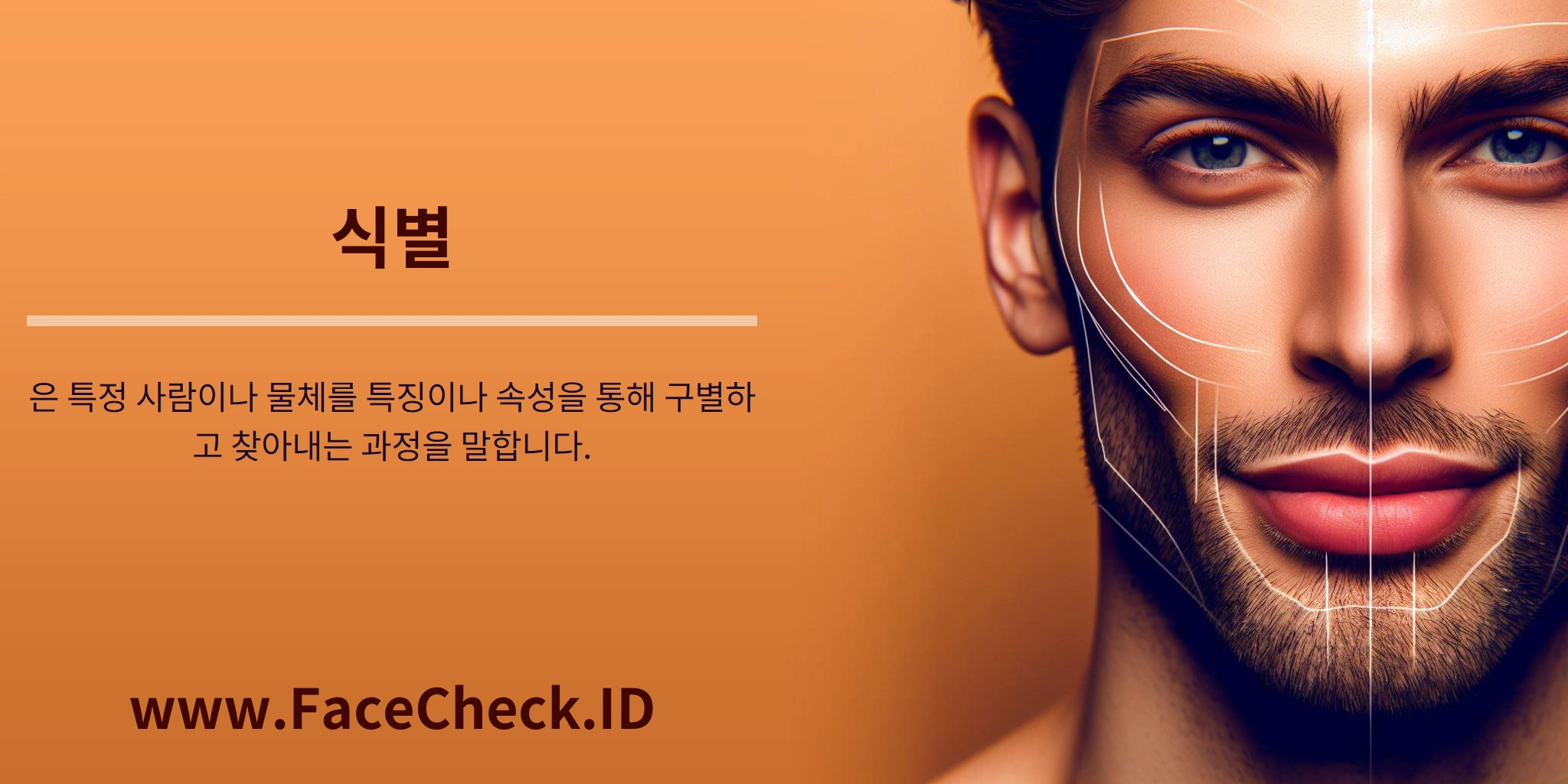 식별은 특정 사람이나 물체를 특징이나 속성을 통해 구별하고 찾아내는 과정을 말합니다.